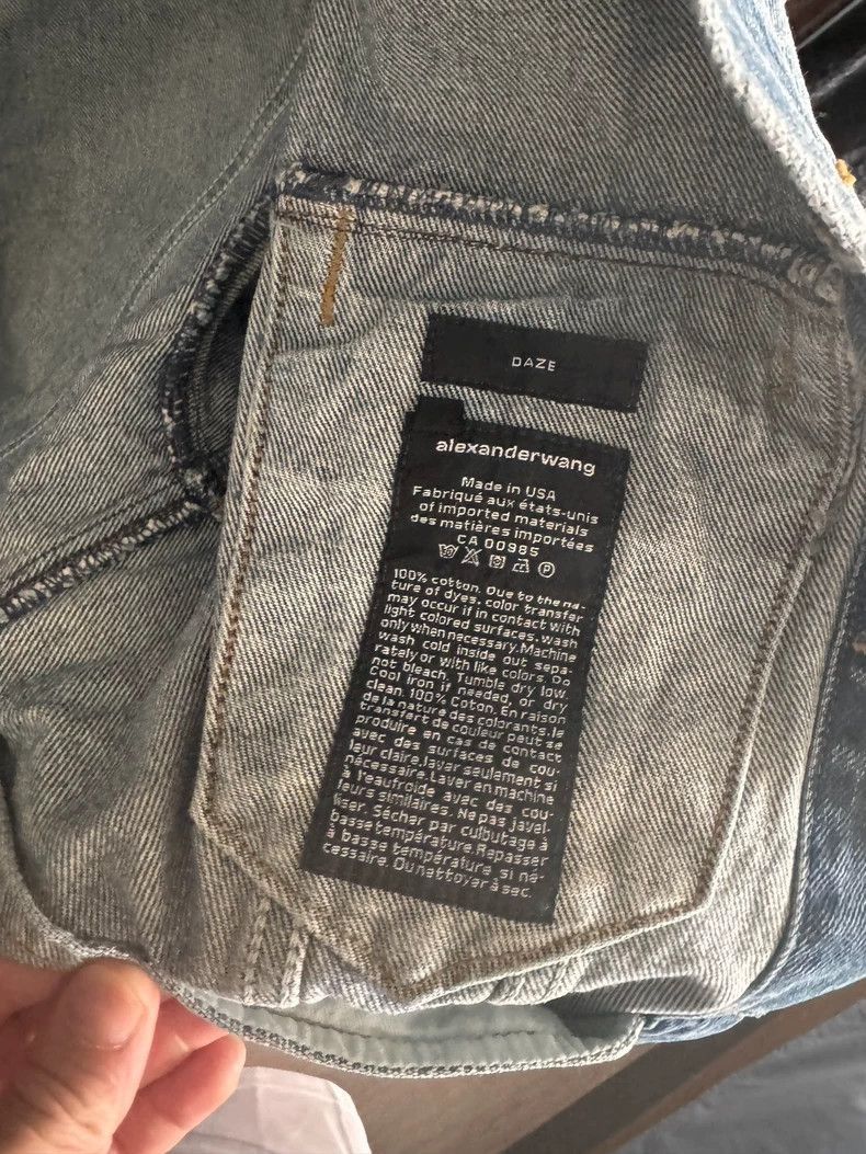 Alexander Wang Alexanderwang Denim Jacket S Size- Size S / US 4 / IT 40 - 4 Thumbnail