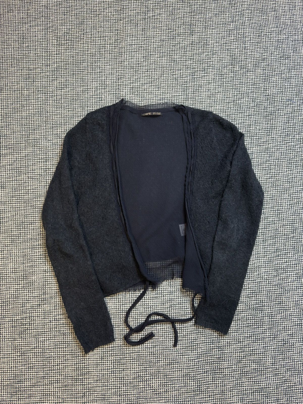 If Six Was Nine cropped fuzzy alpaca cropped Bondage avant garde cardigan Size XS / US 0-2 / IT 36-38 - 1 Thumbnail
