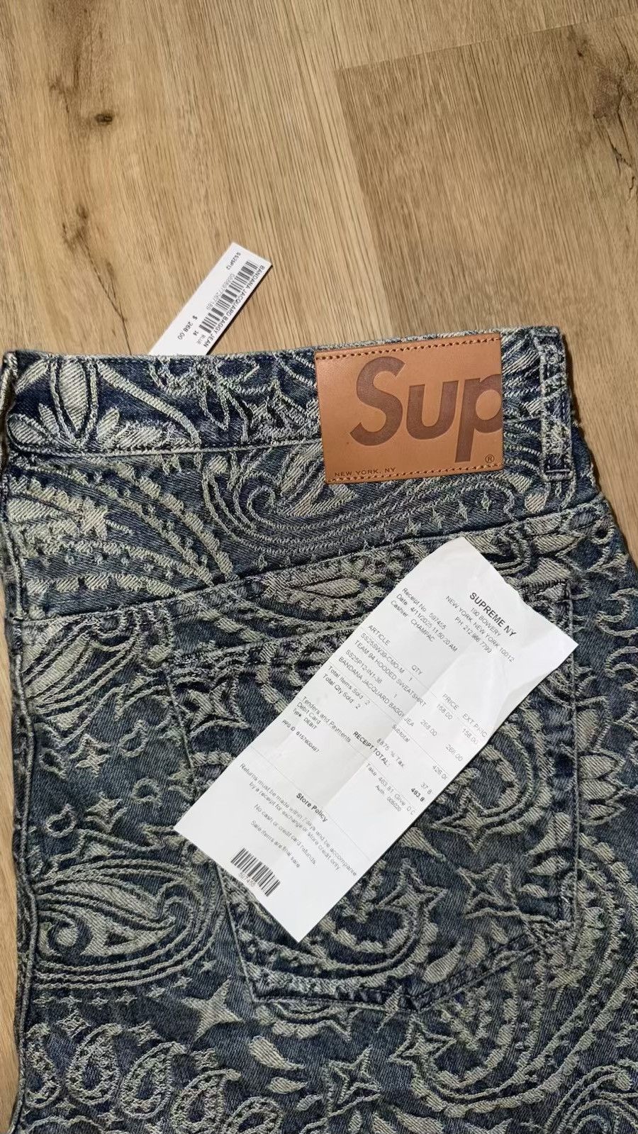 Supreme Supreme Bandana Jacquard Baggy Jeans Blue Size US 36 / EU 52 - 15 Thumbnail
