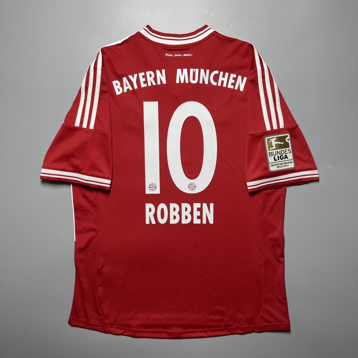 Vintage BAYERN ADIDAS 2013/2014 FOOTBALL HOME JERSEY #10 ROBBEN Size US L / EU 52-54 / 3 - 1 Thumbnail