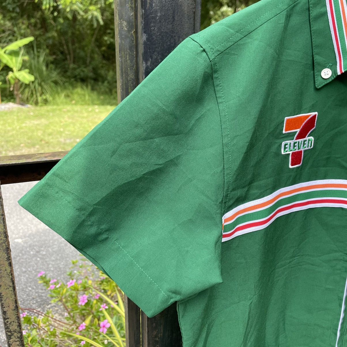 Vintage 🔥Vintage Seven Eleven Big Logo Full Zipper Uniform Shirts Size US M / EU 48-50 / 2 - 6 Thumbnail