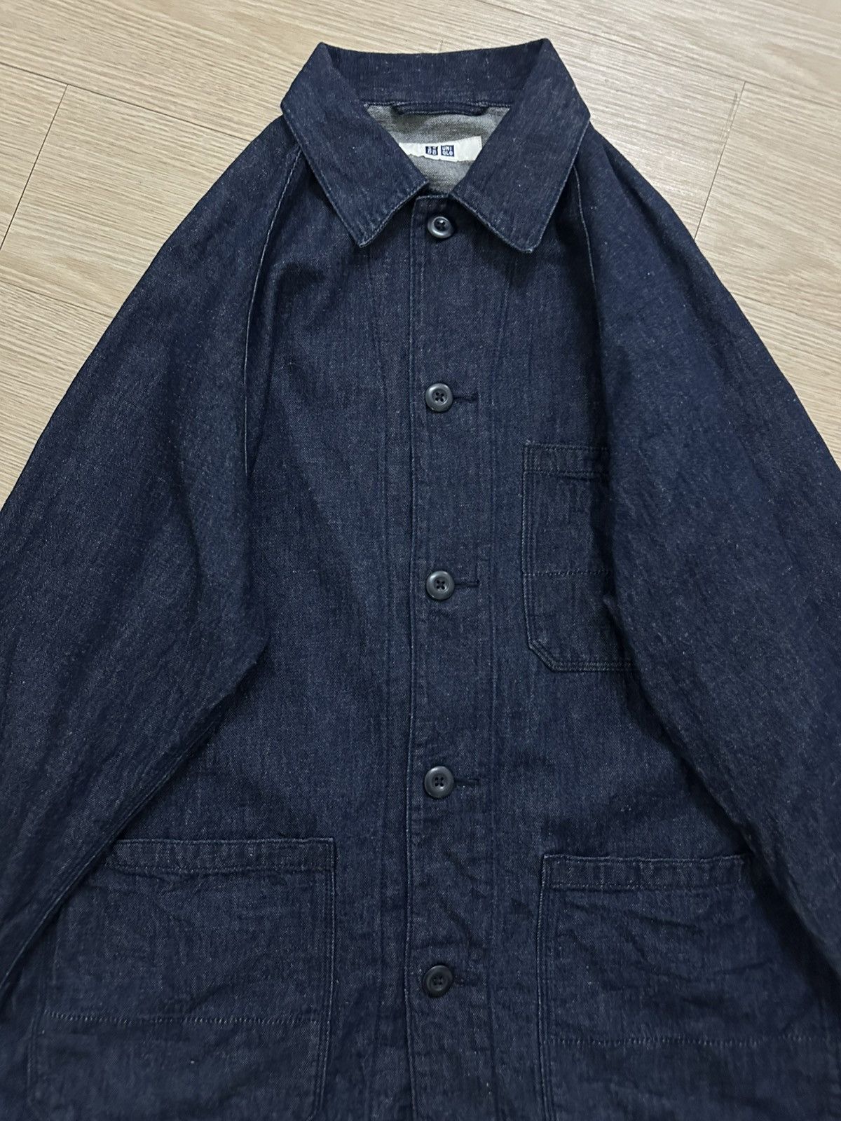 Beauty Beast × Uniqlo Rare Uniqlo Aesthetic Utility Denim Jacket Size US L / EU 52-54 / 3 - 3 Thumbnail