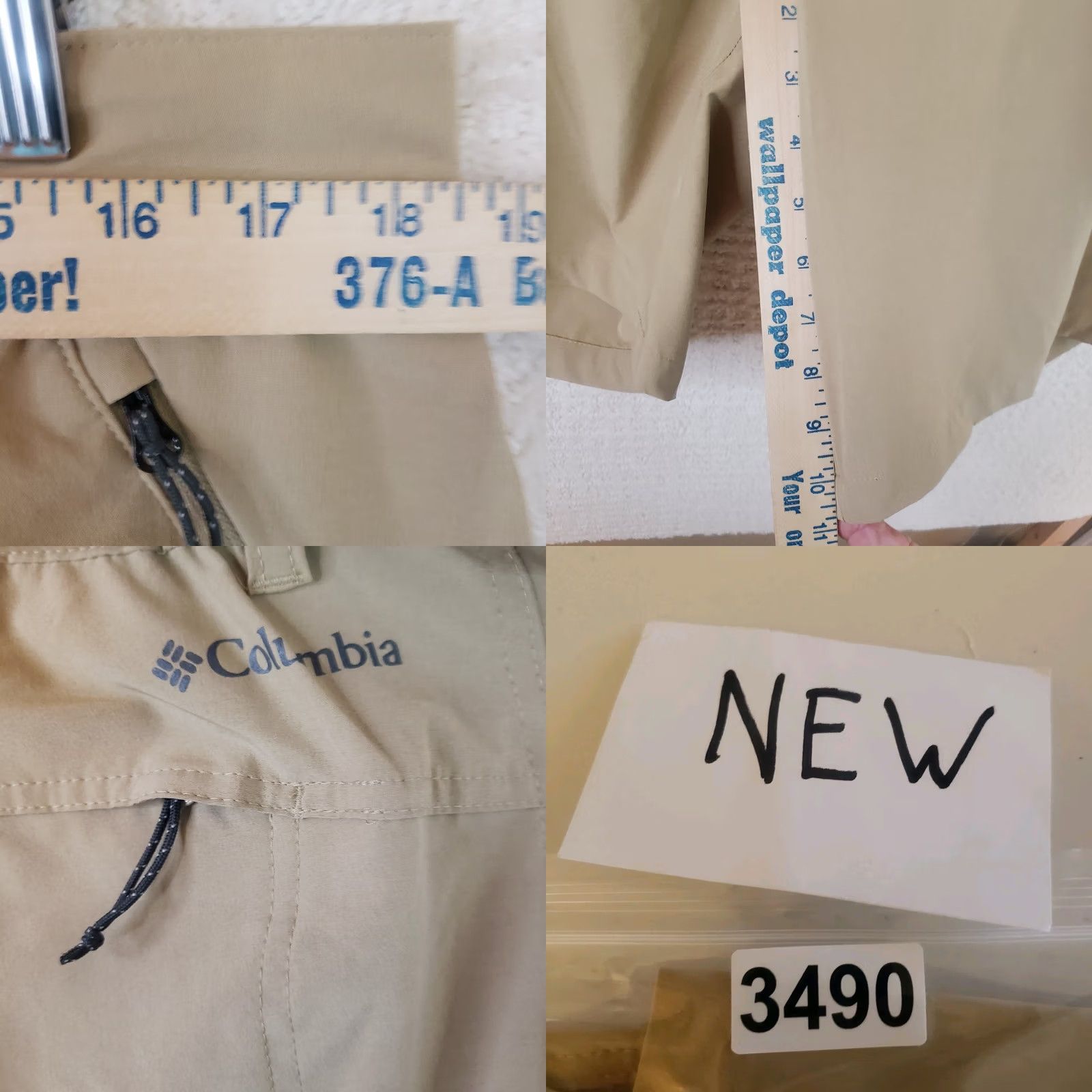 Vintage Columbia Shorts Mens 38 Tan Beige 10 Inseam Quick Dry Fishing Stretch Pockets Moisture Wicking Regular Fit Casual Activewear Summer Fall Spring (Mens) Size US 38 / EU 54 - 9 Thumbnail