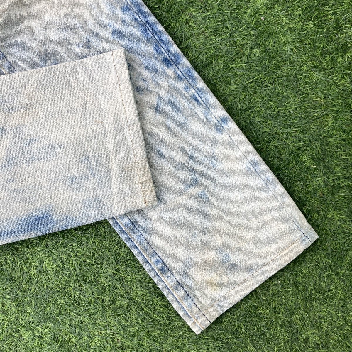 If Six Was Nine × Japanese Brand HOTCHKISS DENIM FLARED DISTRESSED JEANS Size US 28 / EU 44 - 6 Thumbnail