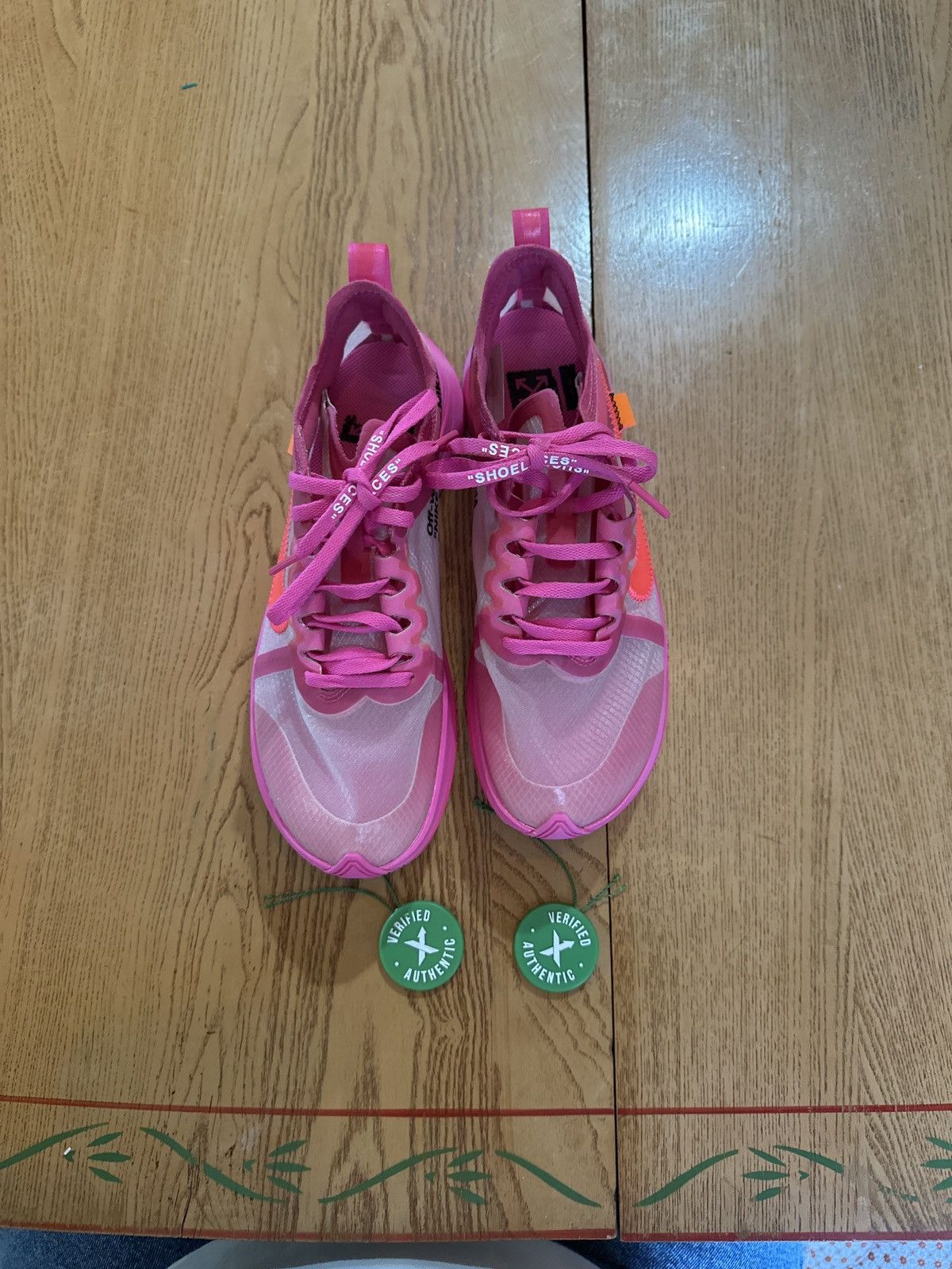 Nike × Off-White Off-White Nike Zoom Fly “tulip pink” Size US 6.5 / EU 39-40 - 4 Thumbnail