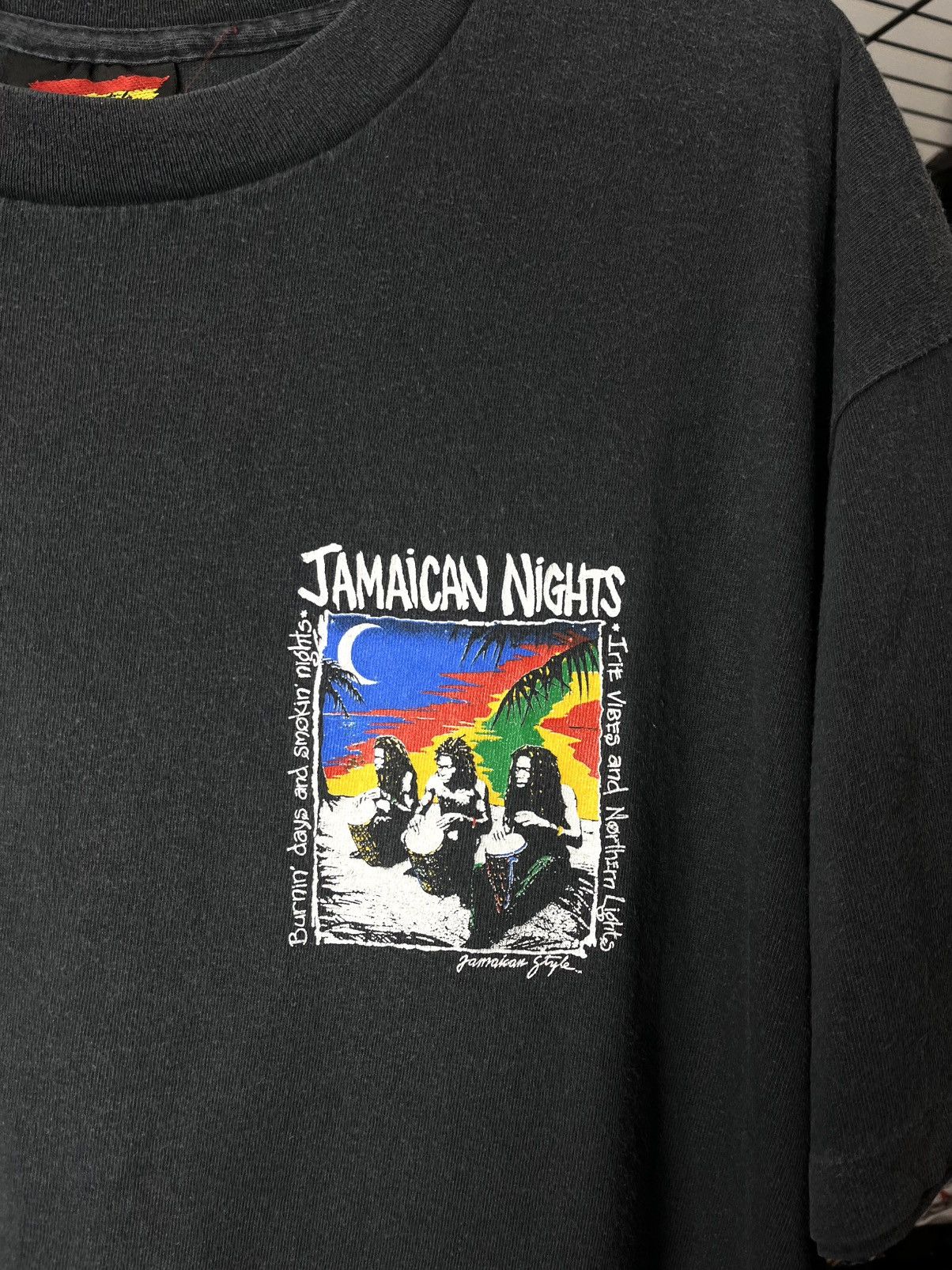 Bob Marley 1990’s Vintage Bob Marley Jamaica Nights T Shirt Stussy Size US XL / EU 56 / 4 - 3 Thumbnail