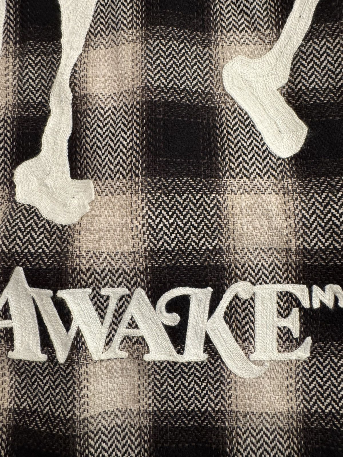 Awake NY Awake NY End & Beginning Embroidered Flannel Shirt Size US L / EU 52-54 / 3 - 4 Thumbnail