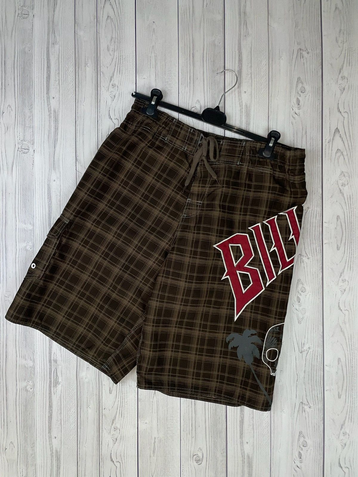 Billabong Vintage Billabong brown shorts big logo size 38 Y2K Size US 38 / EU 54 - 2 Thumbnail