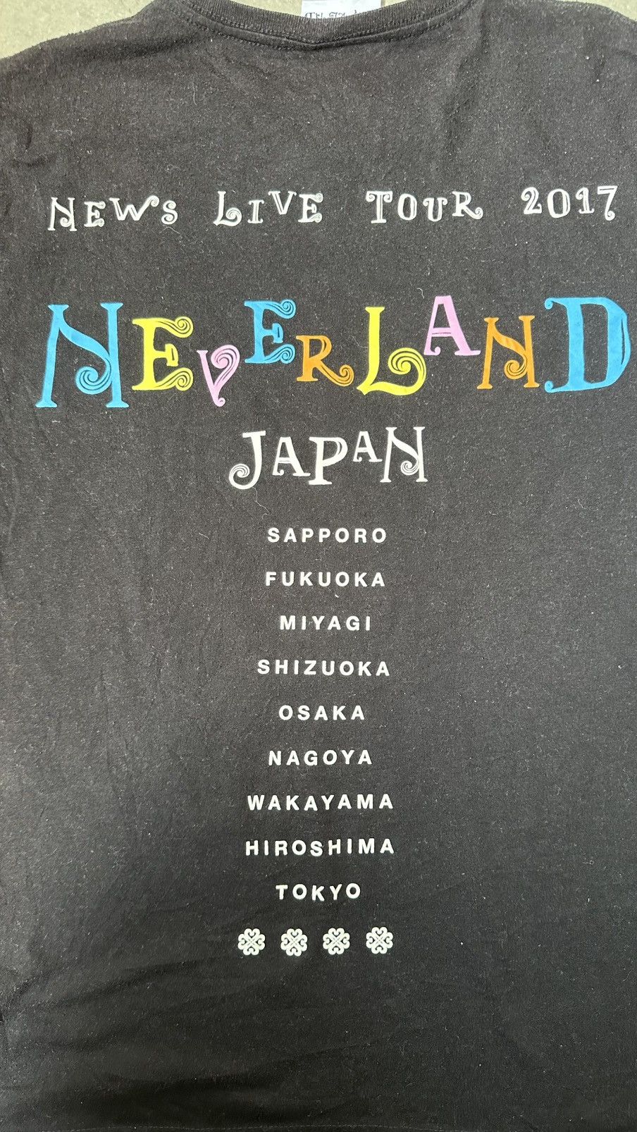 Japanese Brand NEVERLAND NEWS LIVE TOUR 2017 J-POP TEE Size US M / EU 48-50 / 2 - 6 Thumbnail