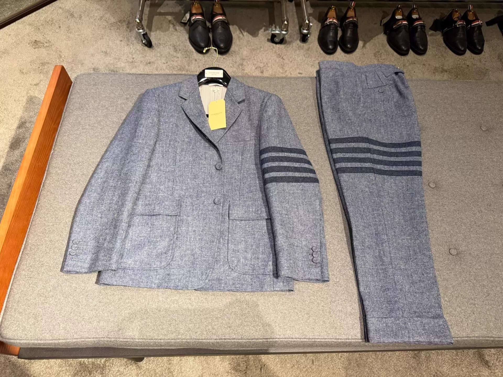 Thom Browne Thom Browne 4-Bar Blue Gray Wool Suit Size 2 Rare Size US M / EU 48-50 / 2 - 3 Thumbnail