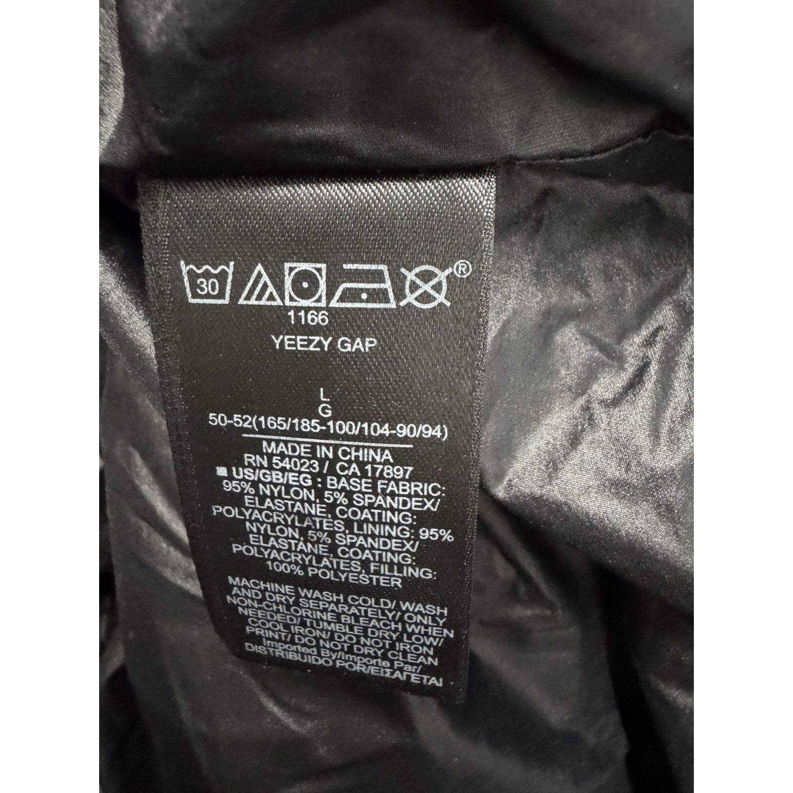 Yeezy YGEBB Yeezy Gap Long Round Jacket Black Large (Exclusive) Size US L / EU 52-54 / 3 - 3 Thumbnail