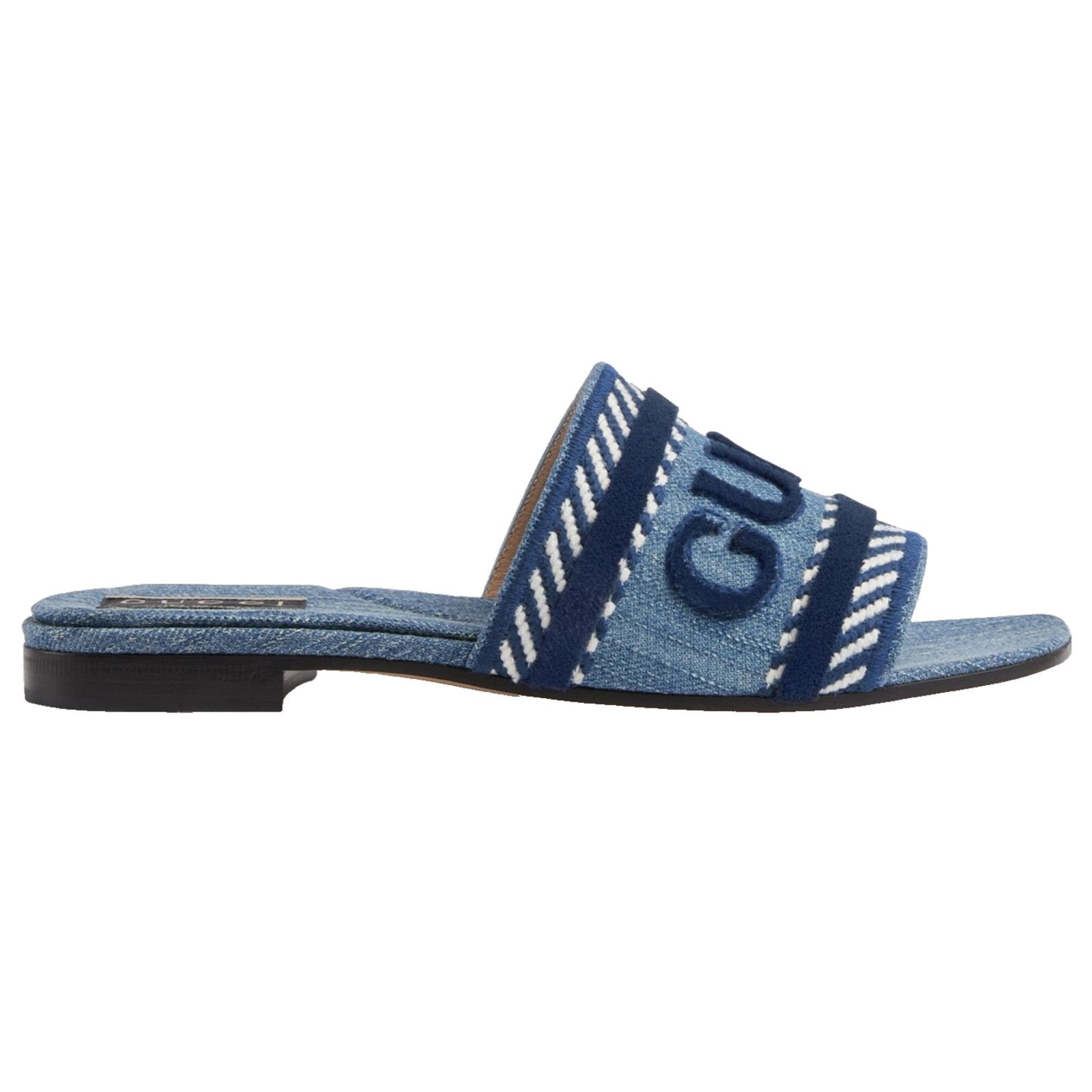 Gucci Gucci Jane Light Blue Denim Mule Sandal 37 Size US 7 / IT 37 - 1 Thumbnail