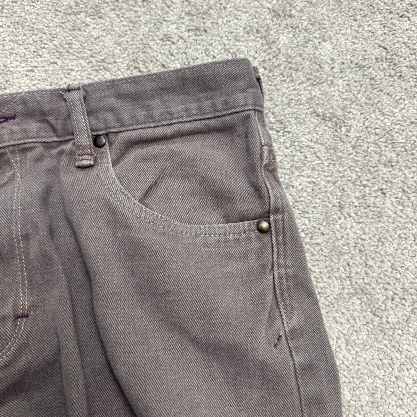 Vintage Betabrand Pants Mens 32 Gray Cotton 5-Pocket Design Straight Leg Khakis Vintage No Size US 32 / EU 48 - 4 Thumbnail
