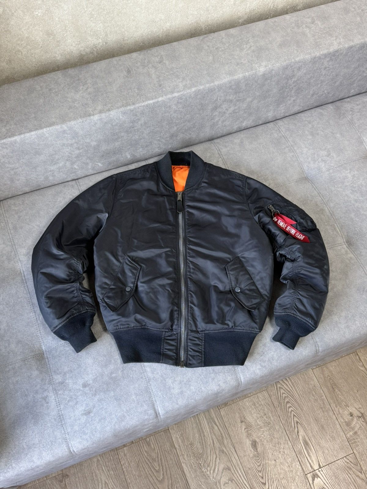 Japanese Brand × Vintage Y2K Ma-1 Bomber H.P.S Jacket Flyers CWU