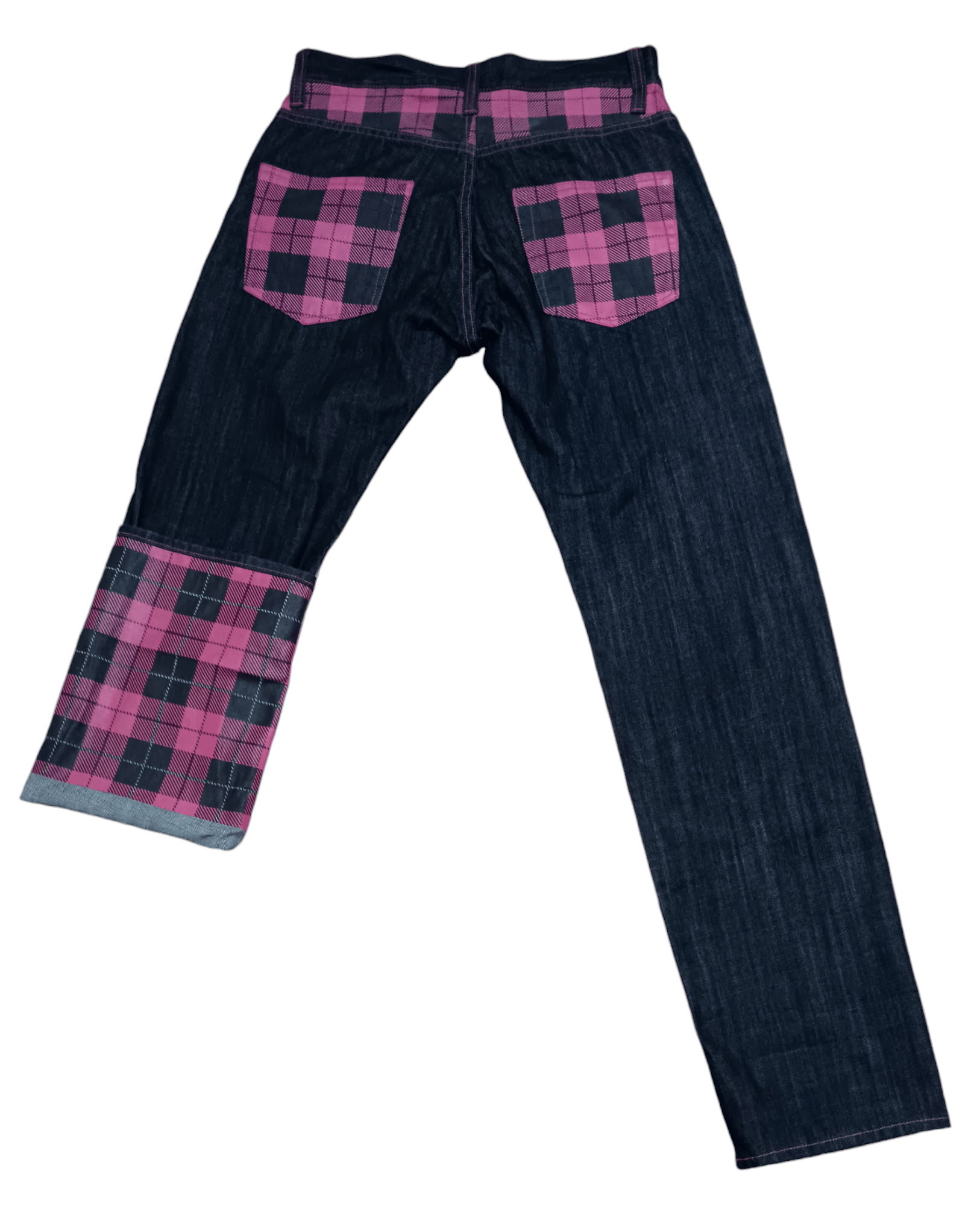 Japanese Brand TARTAN SLUBBY DENIM JEANS Size US 32 / EU 48 - 3 Thumbnail