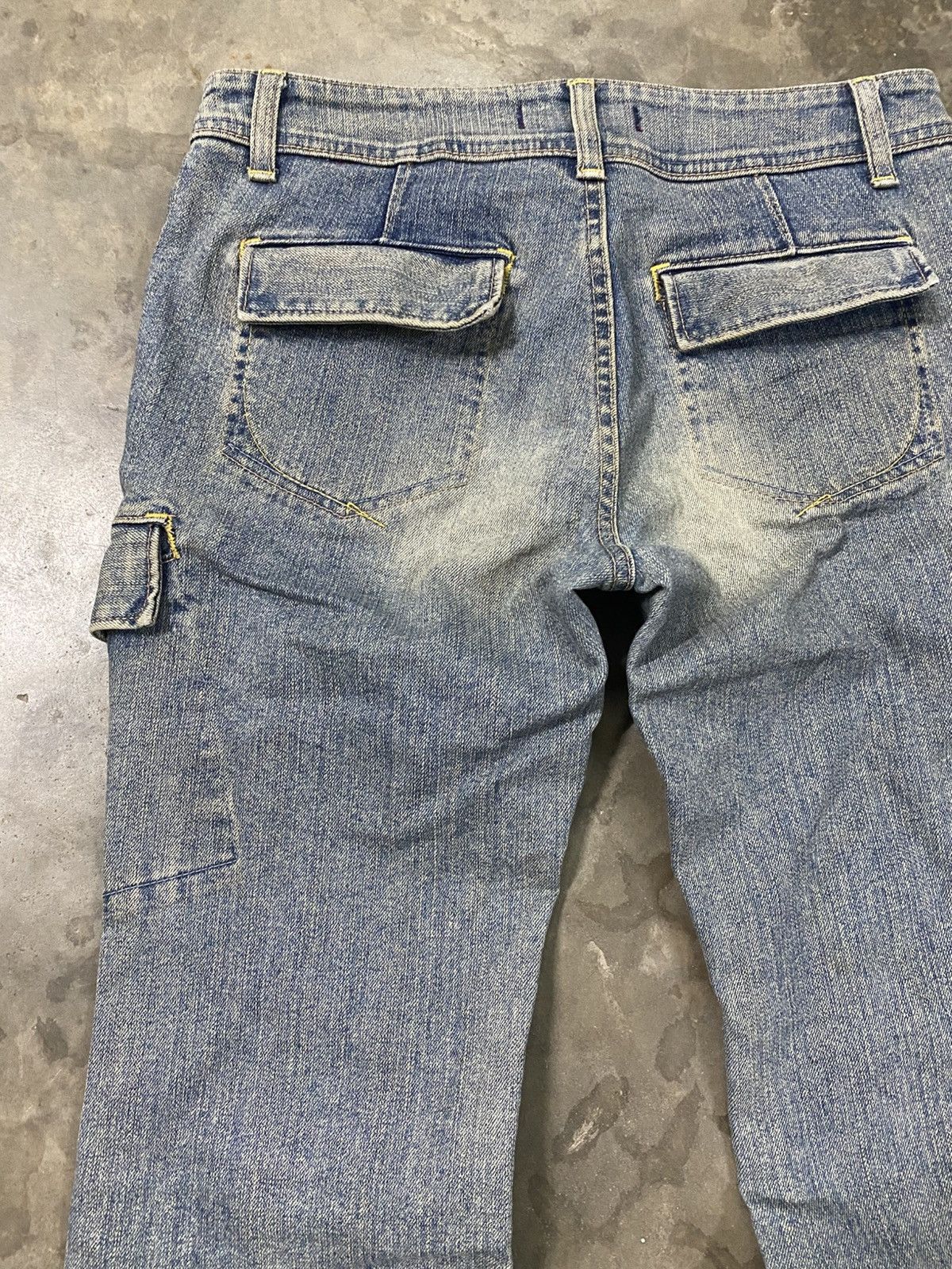 Hysteric Glamour × If Six Was Nine × Tornado Mart Flare Jeans Georgia Love Cargo Stretch Jeans @267 Size US 29 - 2 Thumbnail