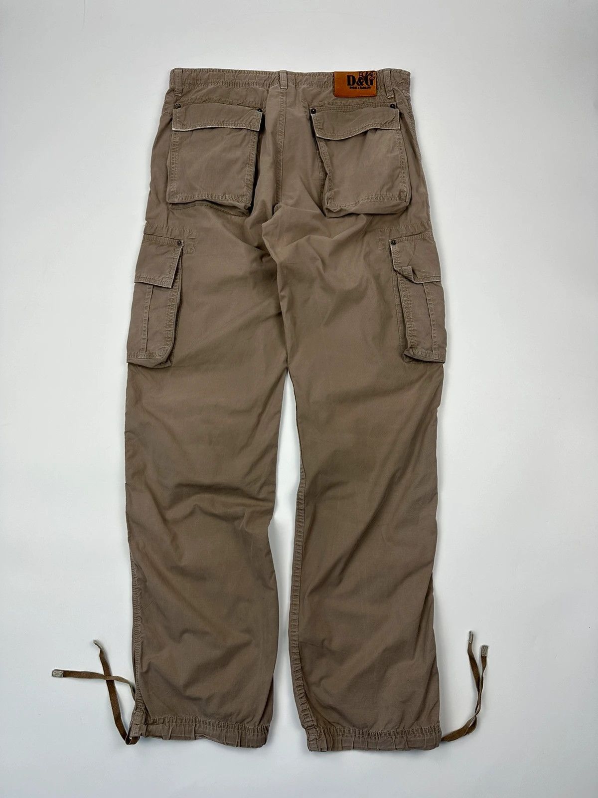 Dolce & Gabbana Dolce & Gabbana Multi Cargo Pockets Brown Parachute Pants Size US 32 / EU 48 - 6 Thumbnail