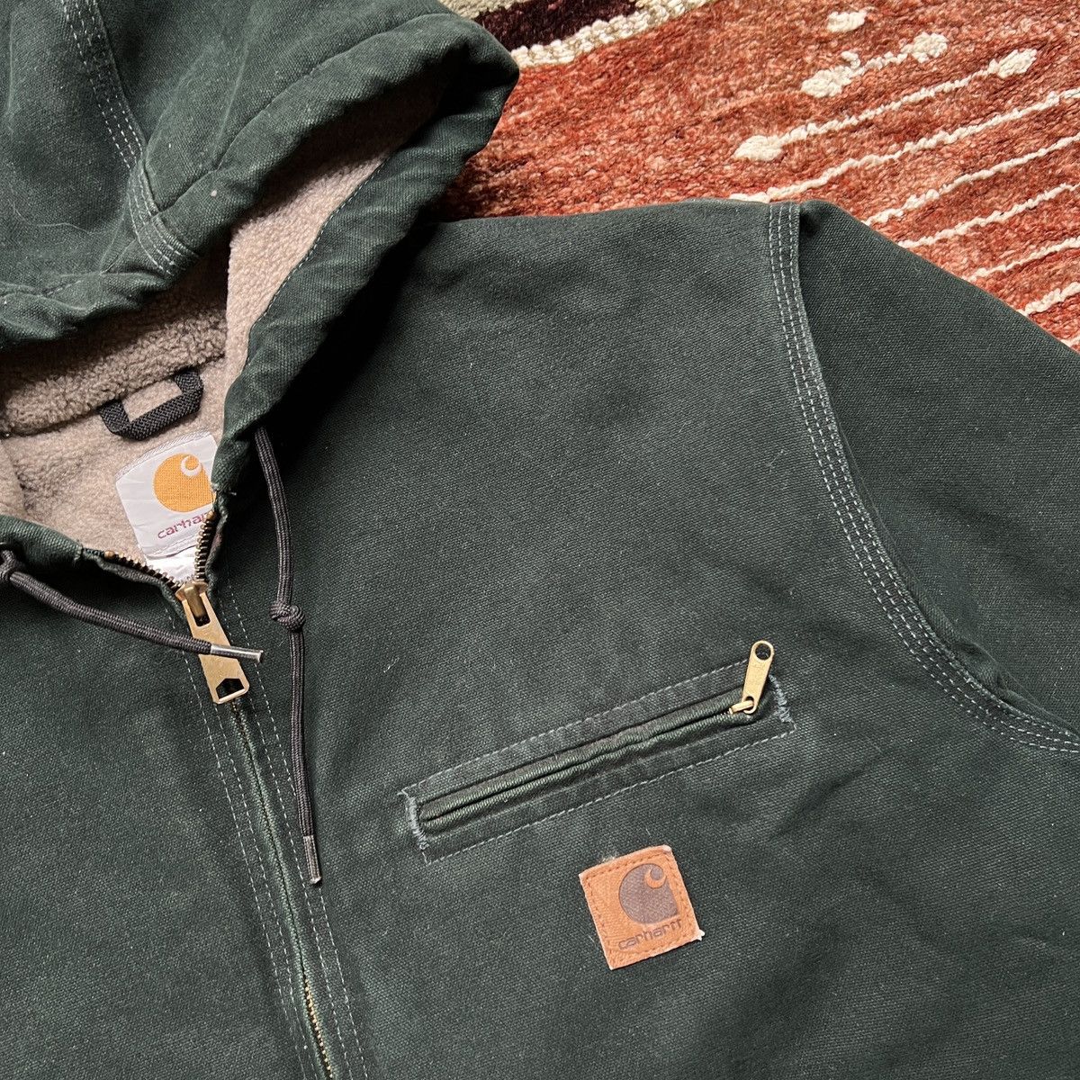 Carhartt Hodded Detroit Carhartt Jacket Size US M / EU 48-50 / 2 - 2 Thumbnail