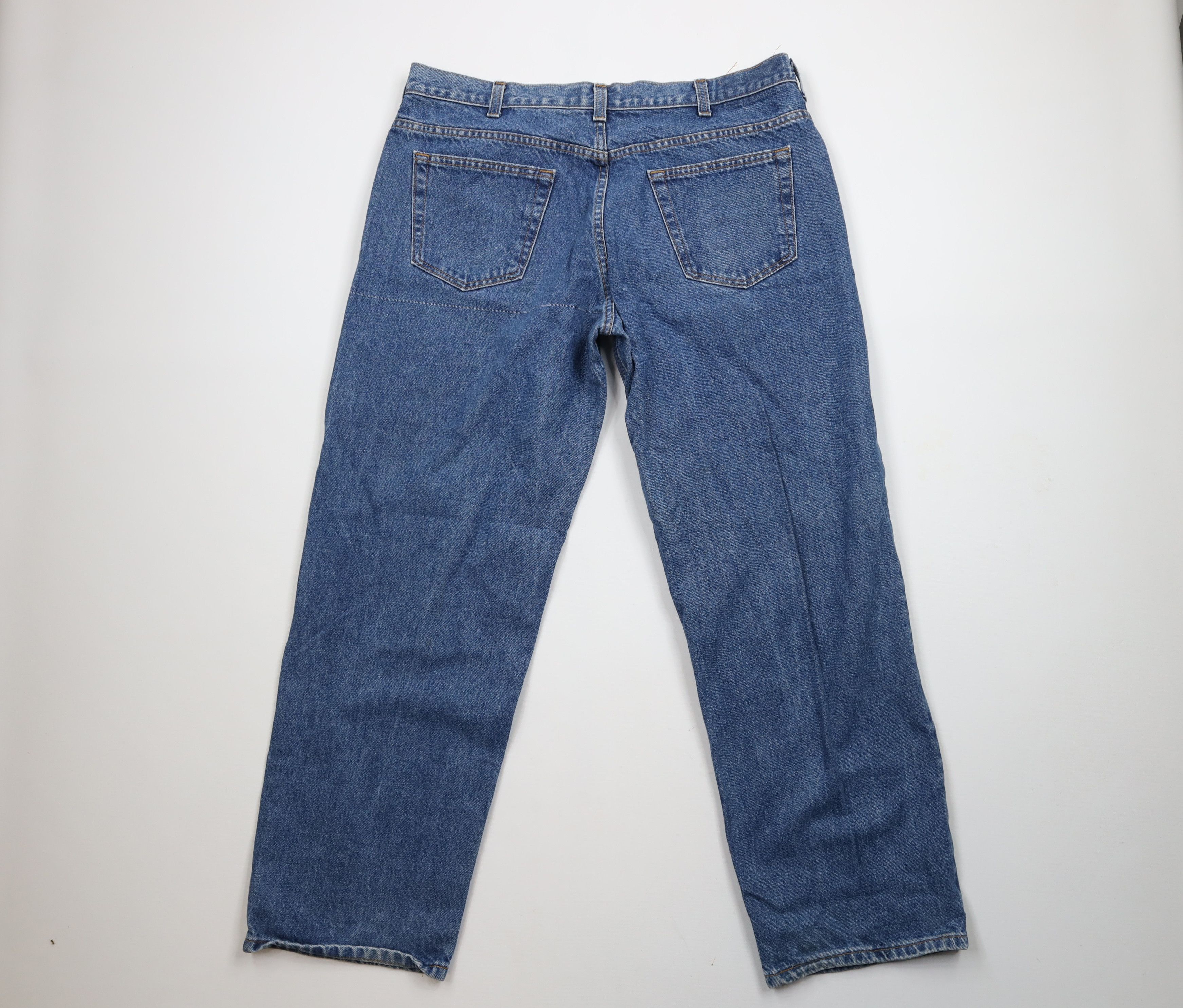 Vintage Vintage 90s Streetwear Baggy Fit Wide Leg Denim Jeans Blue Size US 40 / EU 56 - 8 Thumbnail