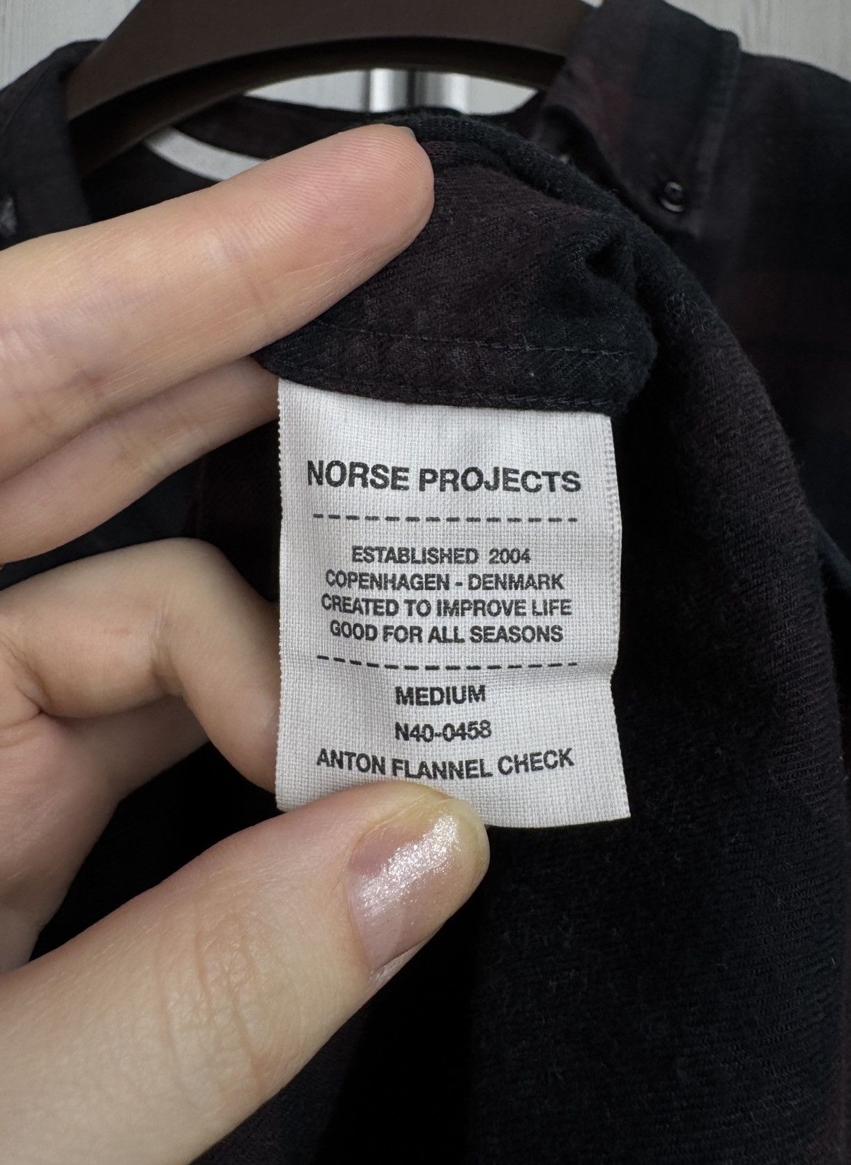 Norse Projects Norse Projects Anton Flannel check long sleeve shirt Size US M / EU 48-50 / 2 - 11 Thumbnail