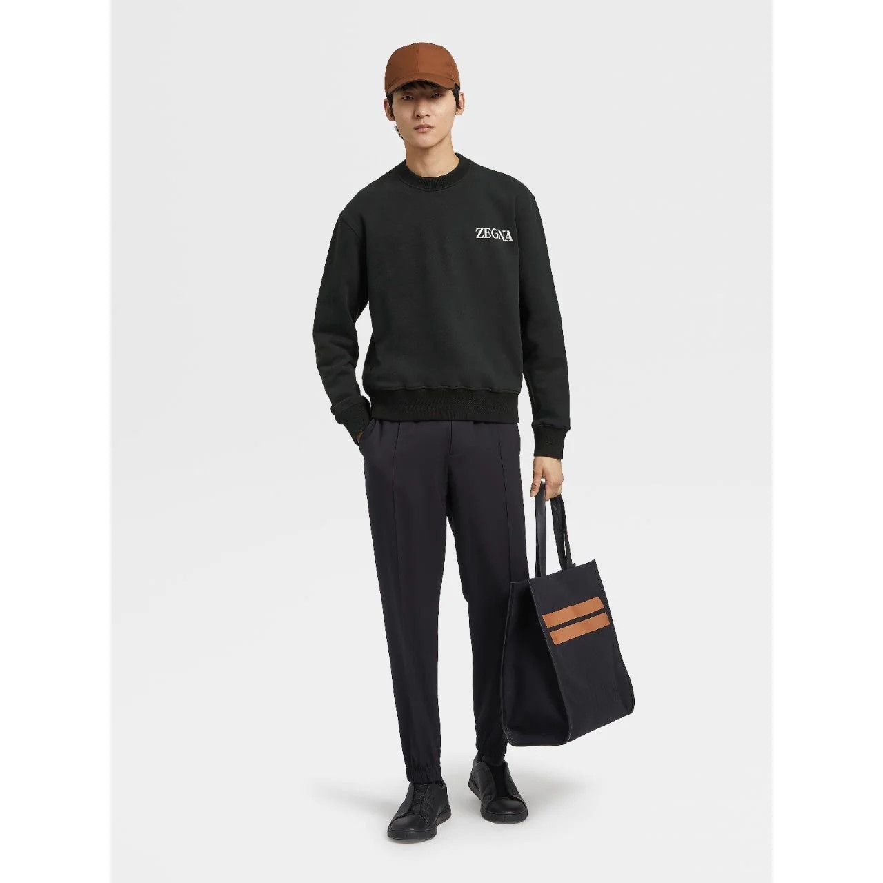 Ermenegildo Zegna o1s1rm0725 Crewneck Sweatshirt in Black Size US XXL / EU 58 / 5 - 3 Thumbnail