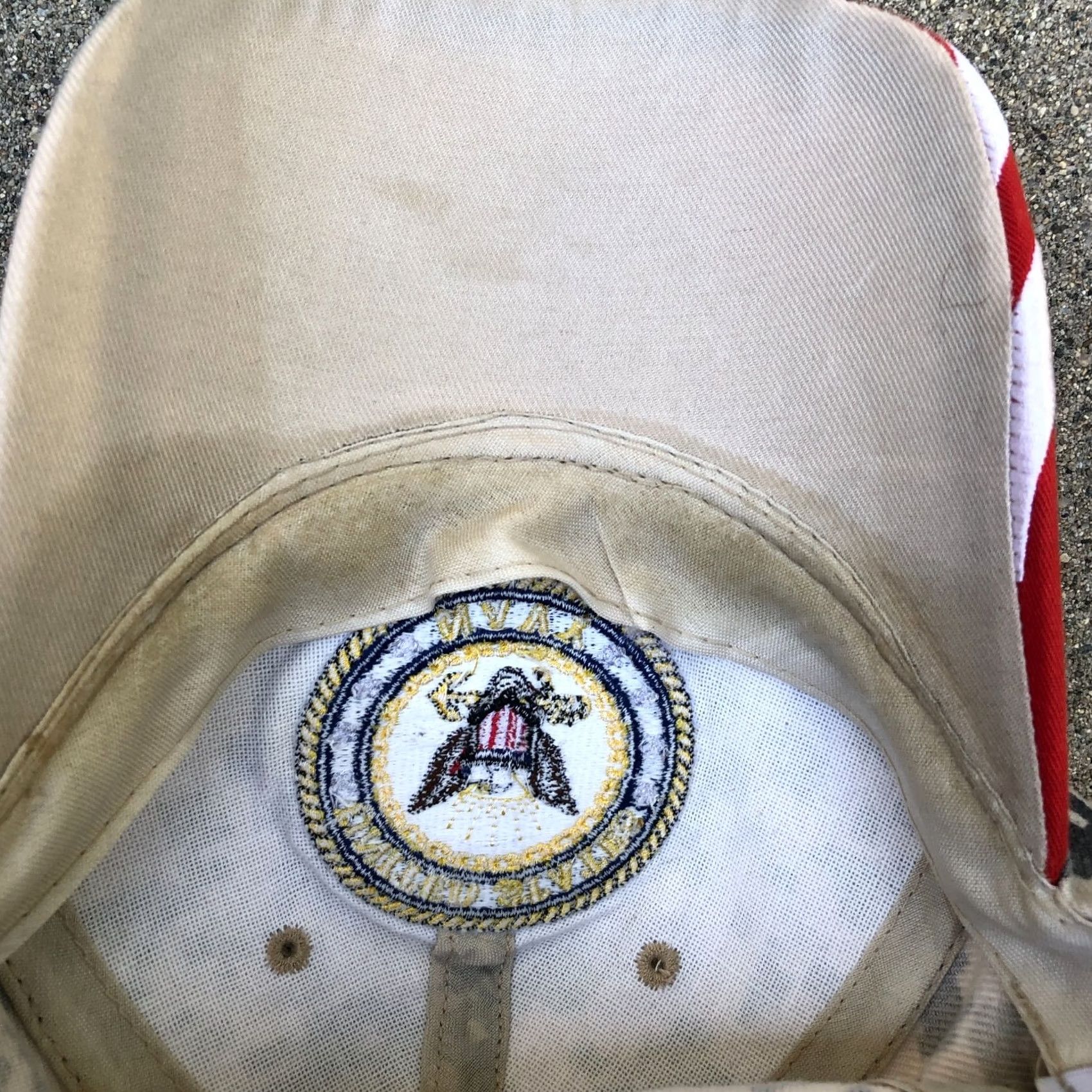Vintage VINTAGE US Warriors Hat Men's Official Military Cap Camouflage Gray One Size Navy Retired Sunglasses? Size ONE SIZE - 6 Thumbnail
