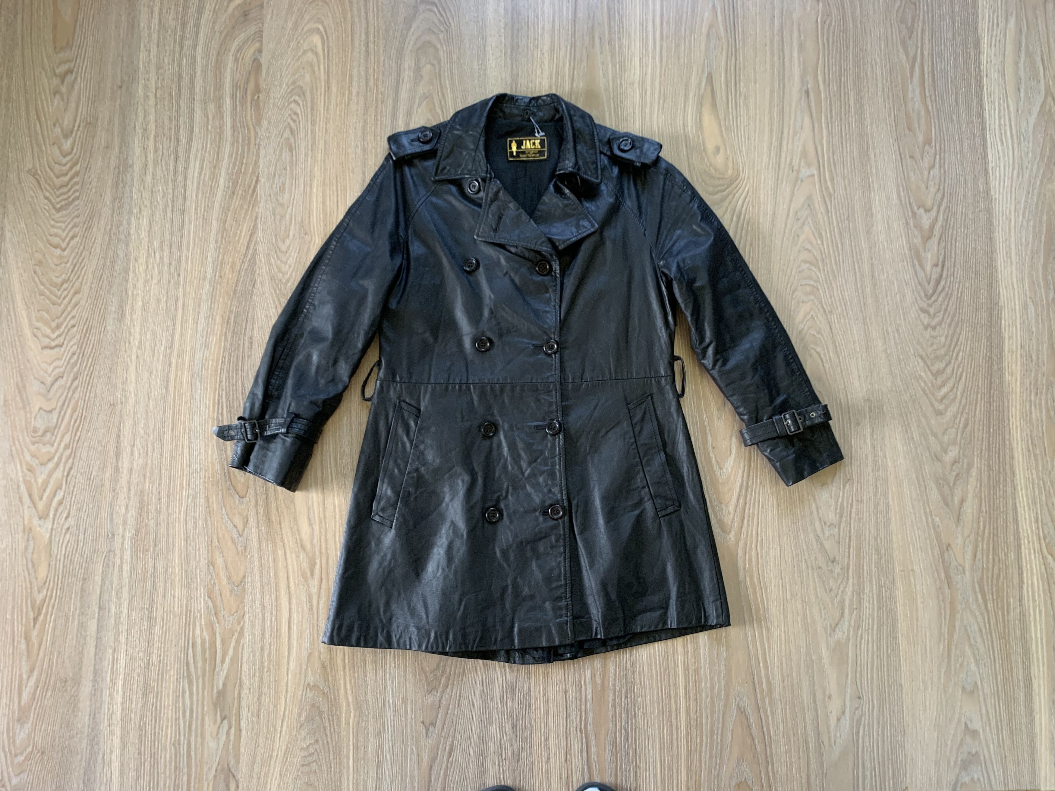 Genuine Leather × Vintage Jack Vintage Long Leather Jacket Size US S / EU 44-46 / 1 - 1 Thumbnail