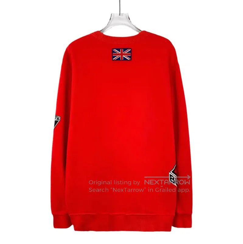 Burberry Burberry Red Cotton Women's Sweatshirt. Size M / US 6-8 / IT 42-44 - 2 Thumbnail