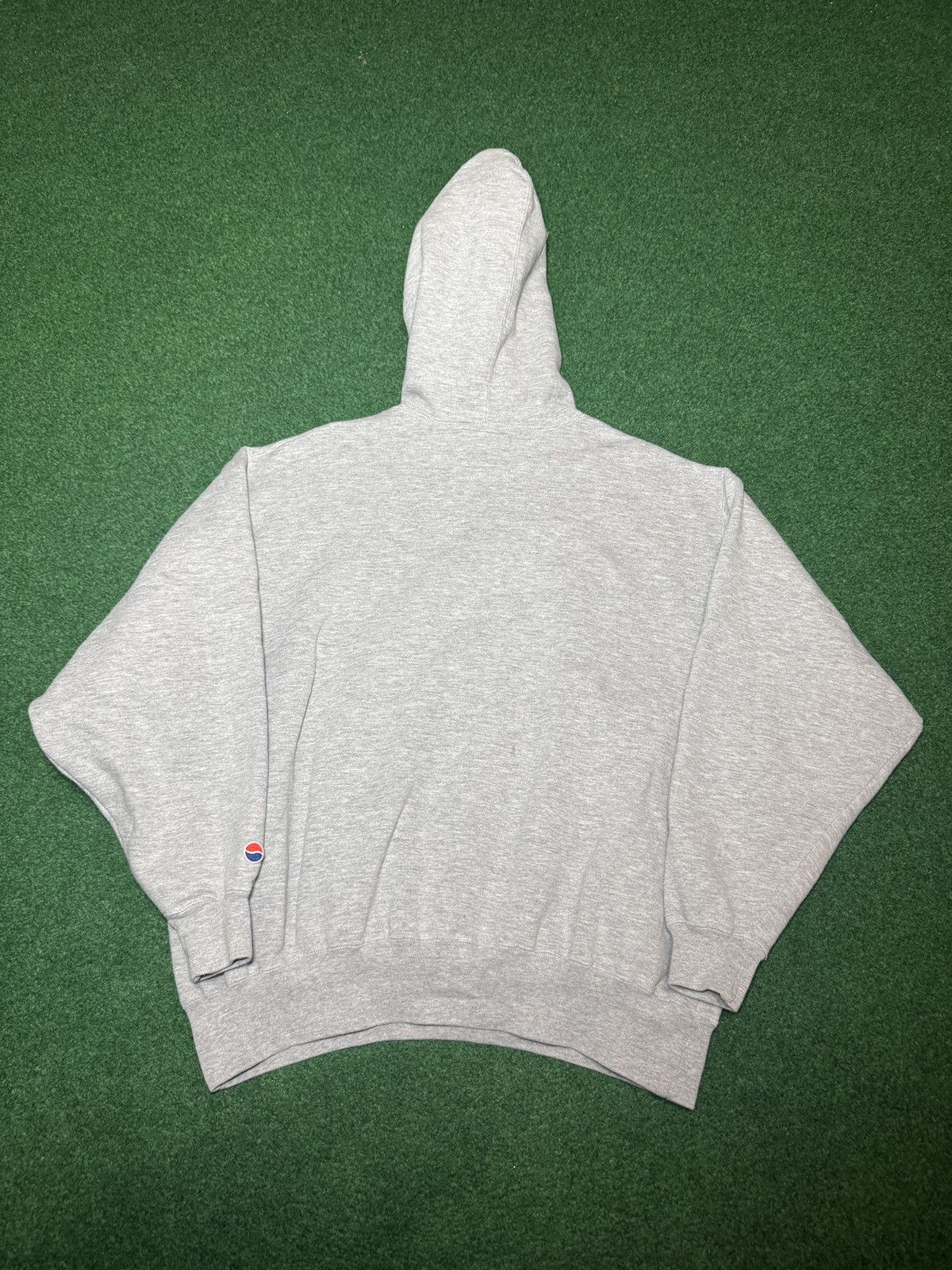 Pepsi Pepsi Boxy Hoodie 26x26 Gray Large 90s Soda Pop Sweatshirt Size US L / EU 52-54 / 3 - 5 Thumbnail