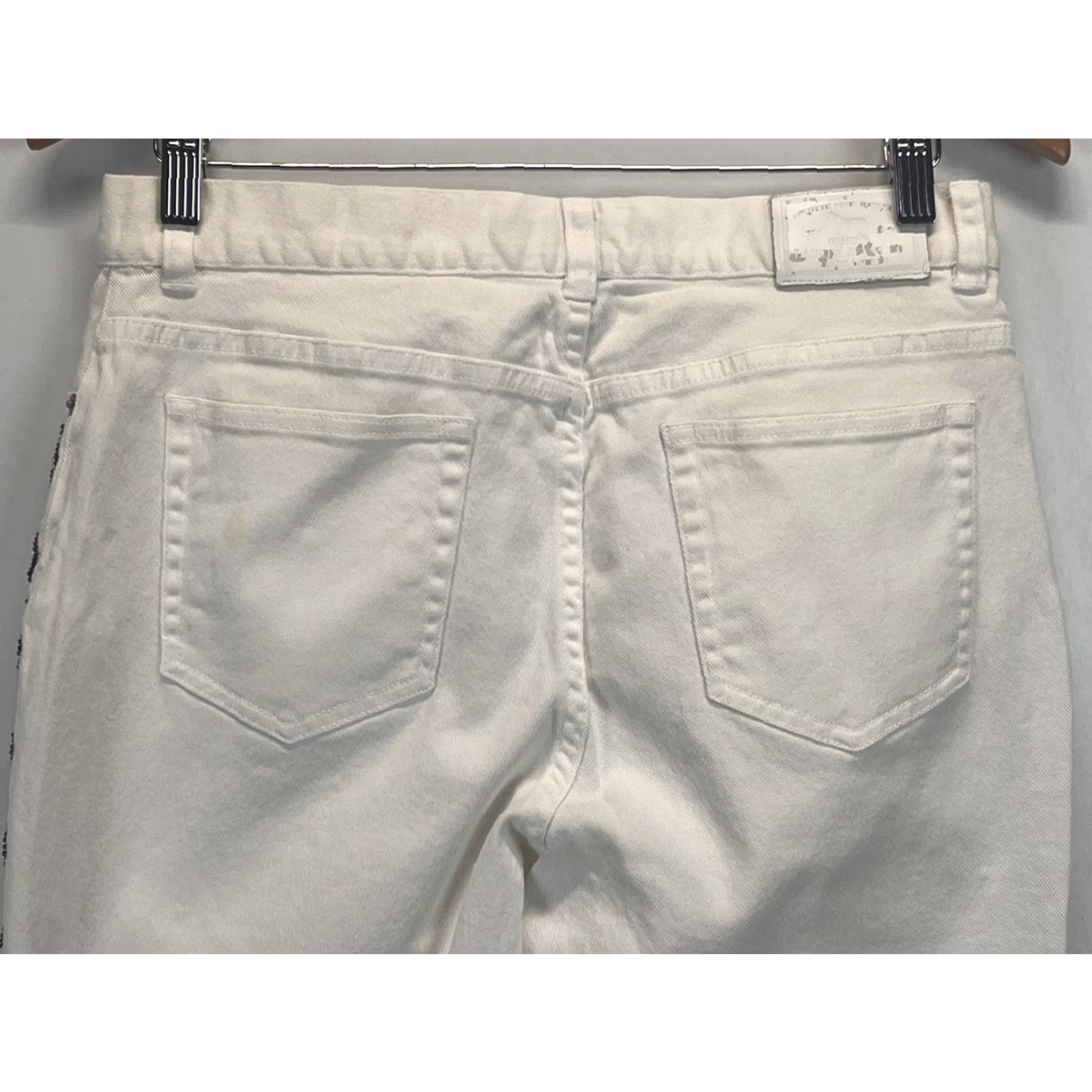 Ralph Lauren Lauren Ralph Lauren Women’s LRL Ivory Jeans Sz 10 Petite GUC Beaded Bootcut Size 32" / US 10 / IT 46 - 4 Thumbnail