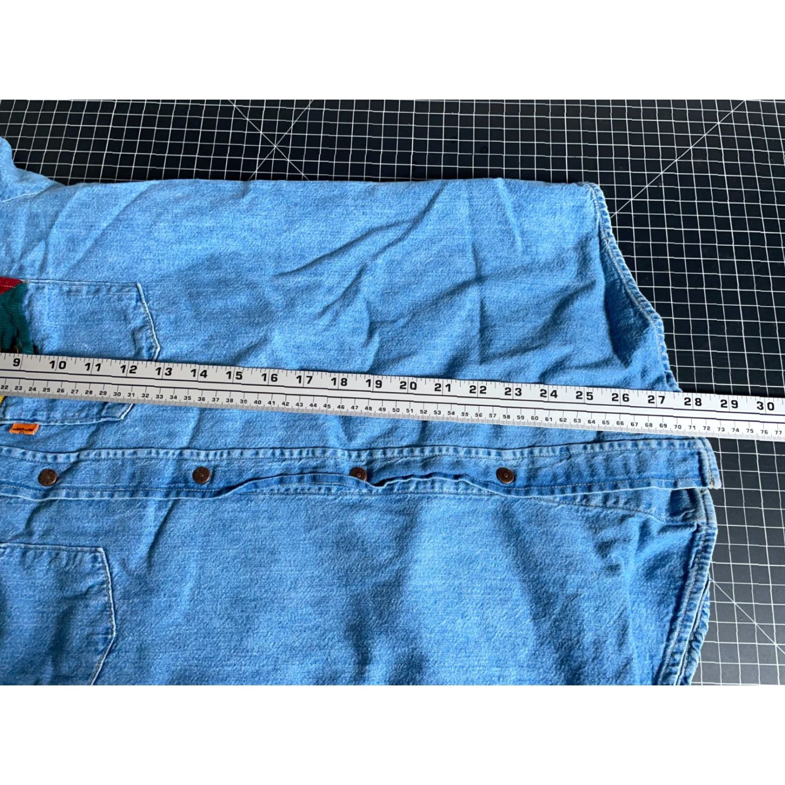 Levi's Levi's Denim Western Shirt Mens Medium Blue Corduroy Trim Snap Button #Orange Tab# 80s 90s Western Casual Workwear Size US M / EU 48-50 / 2 - 6 Thumbnail