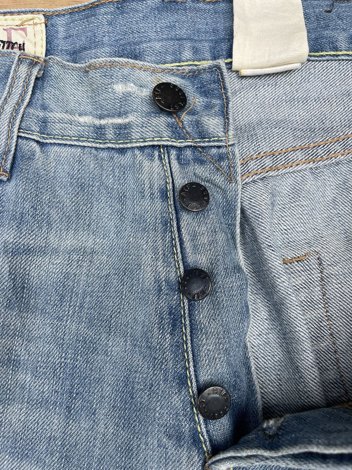 Abercrombie & Fitch × Japanese Brand × Vintage Y2K Abercrombie & Fitch Distressed Denim Jeans Light Wash Size US 32 / EU 48 - 7 Thumbnail