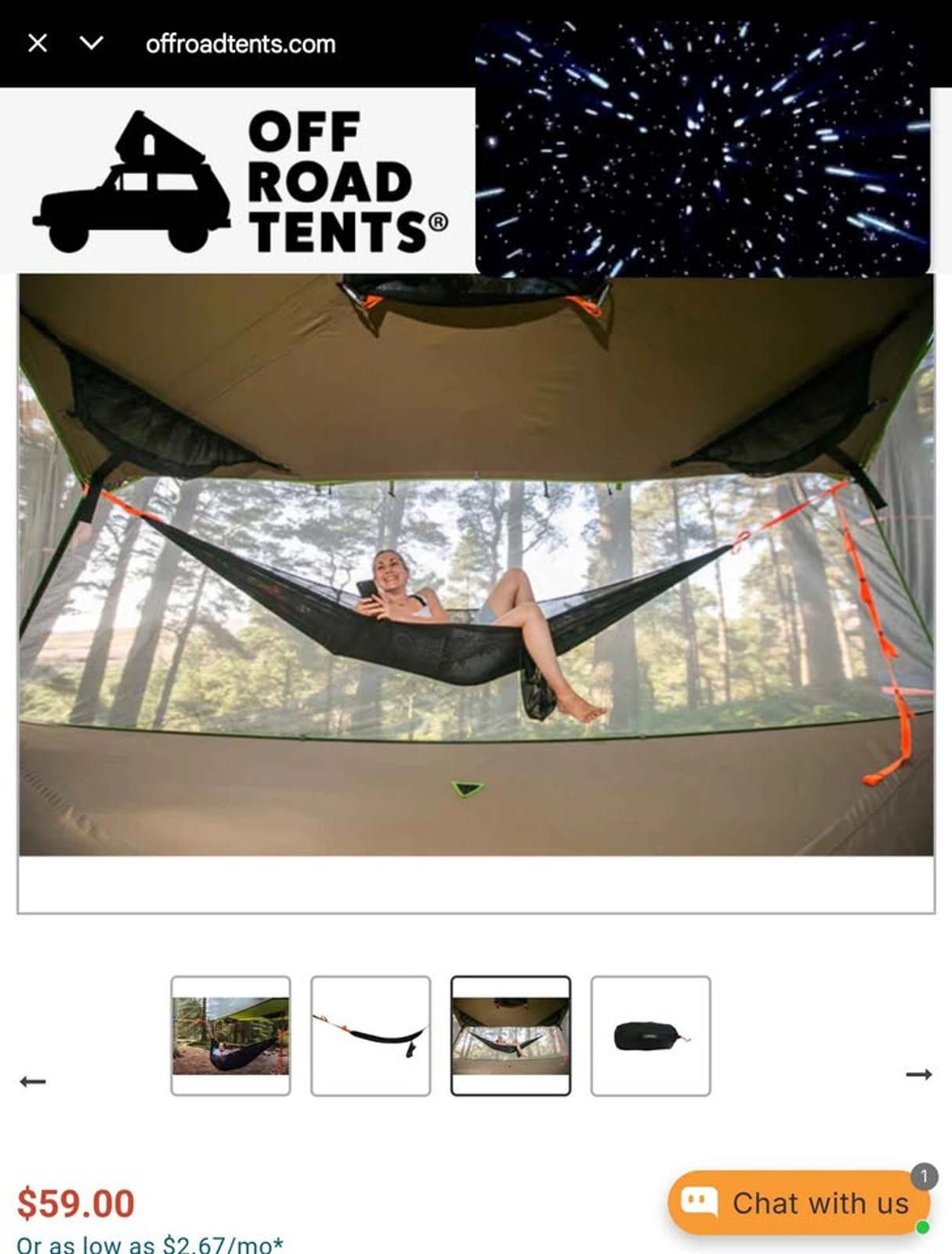 Other Tentsile Solo 1-Person Hammock, Lightweight Camping Hammock Size ONE SIZE - 6 Thumbnail