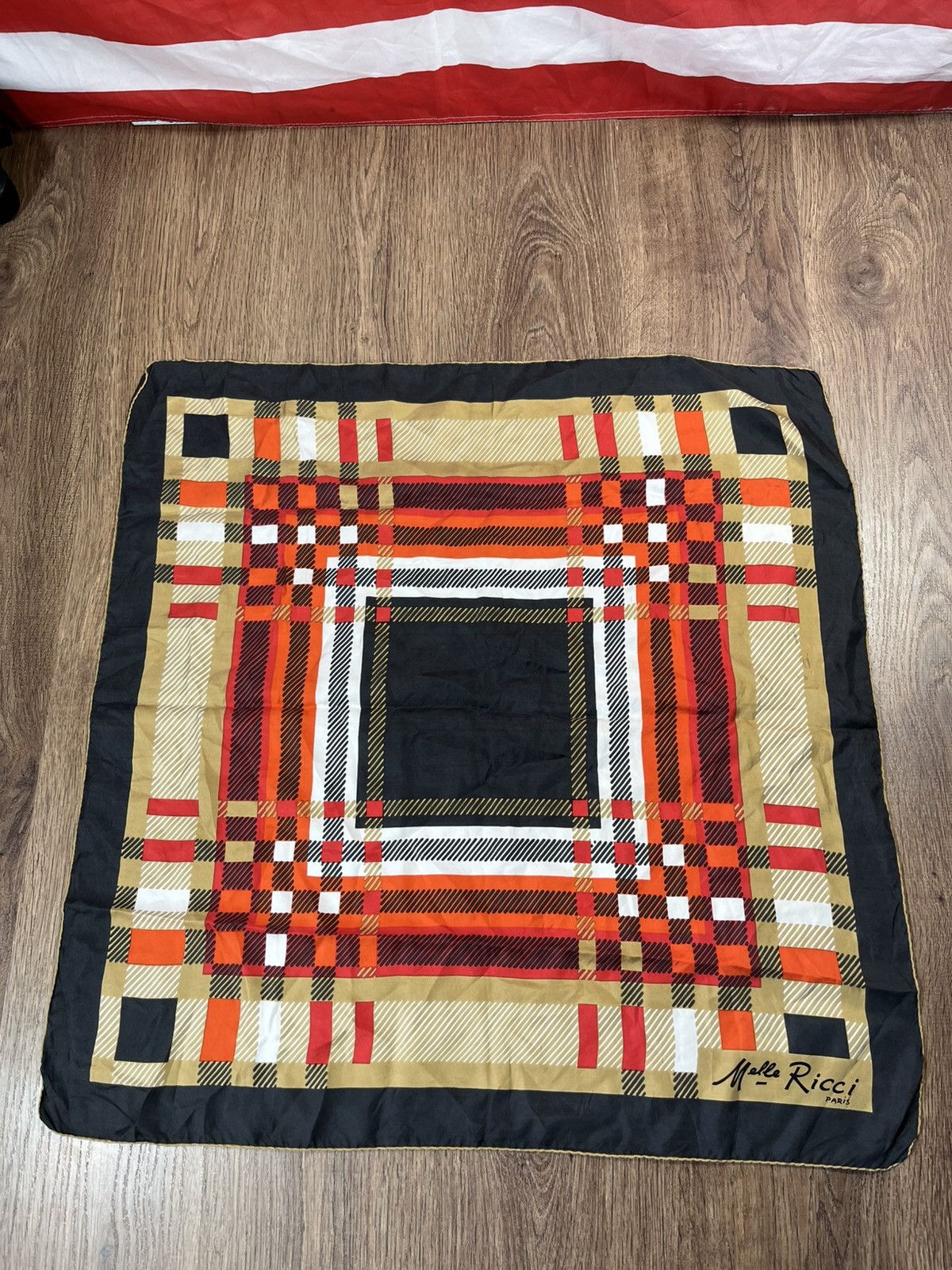 Vintage Vintage Melle Ricci Silk Scarf Multicoloured Size ONE SIZE - 1 Thumbnail