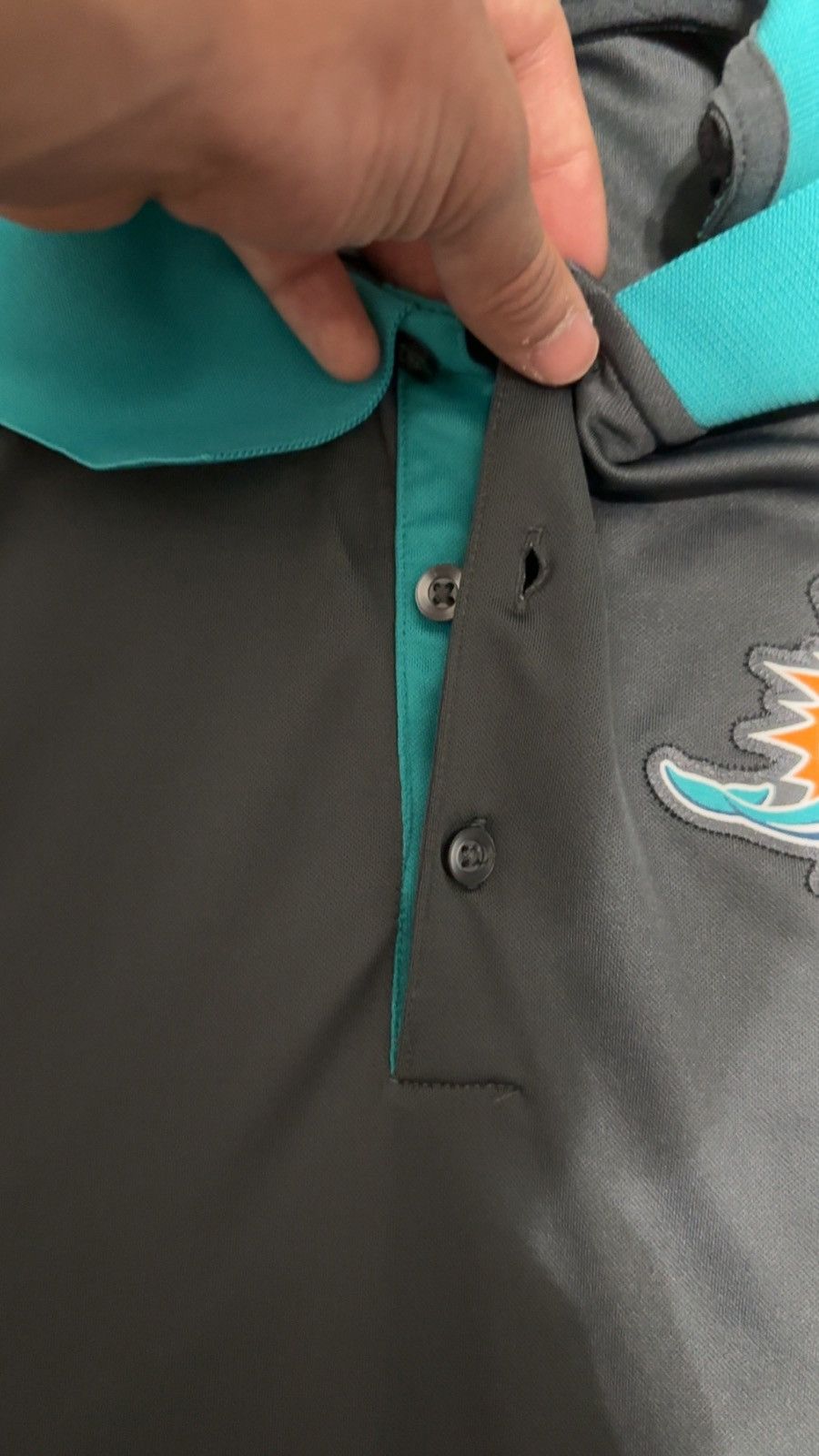 Nike Nike NFL Miami Dolphins polo shirt used Size large Size US L / EU 52-54 / 3 - 5 Thumbnail