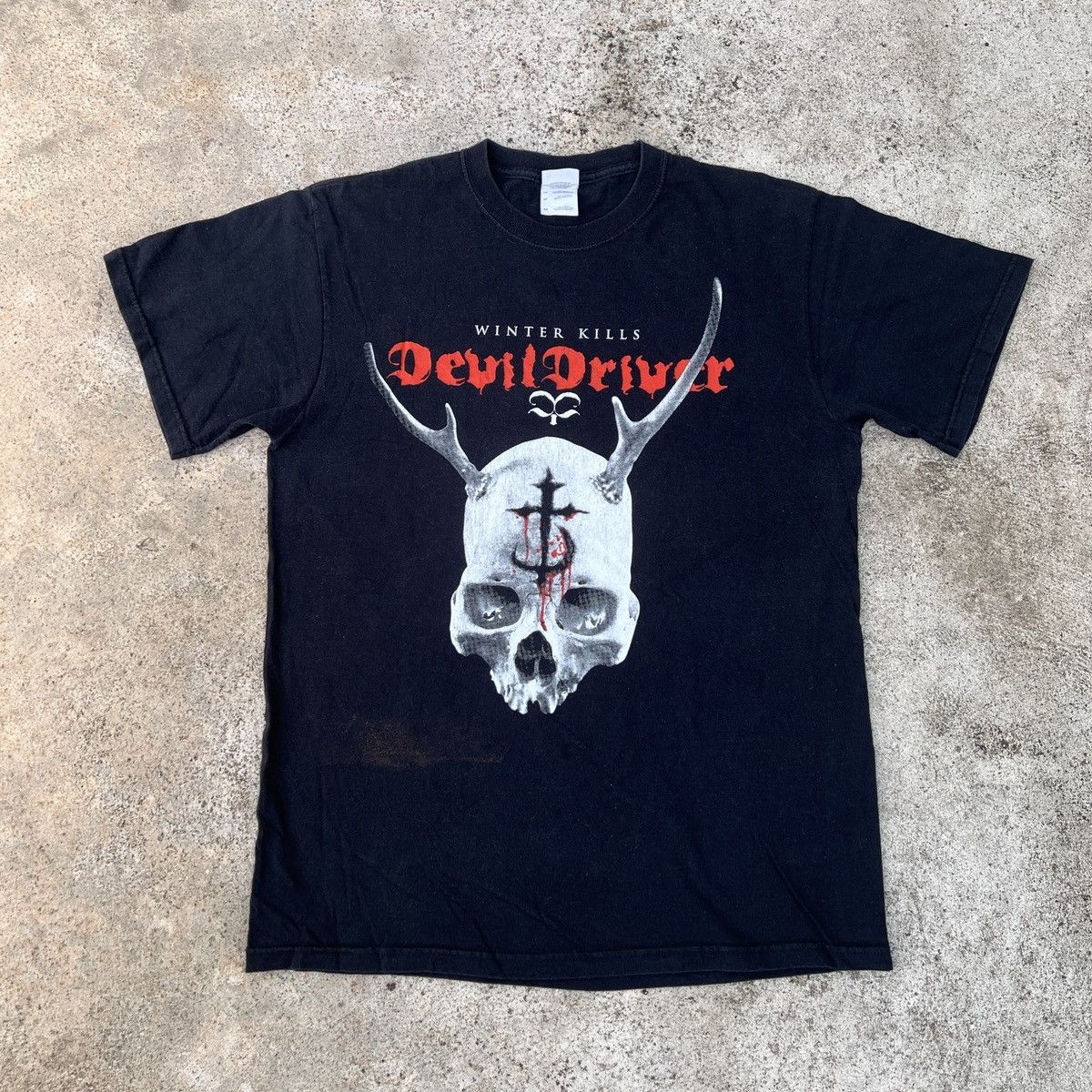 Band Tees Vintage Y2K DevilDriver Tour Tee Groove metal Size US M / EU 48-50 / 2 - 1 Thumbnail