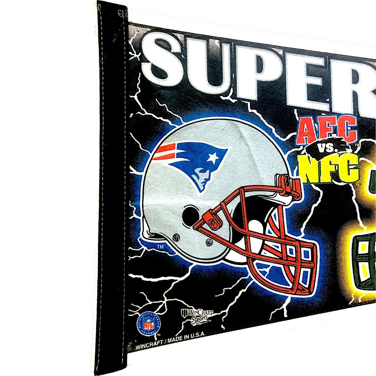 NFL Super Bowl XXXI 1997 Patriots v Green Bay Packers Pennant Size ONE SIZE - 3 Thumbnail