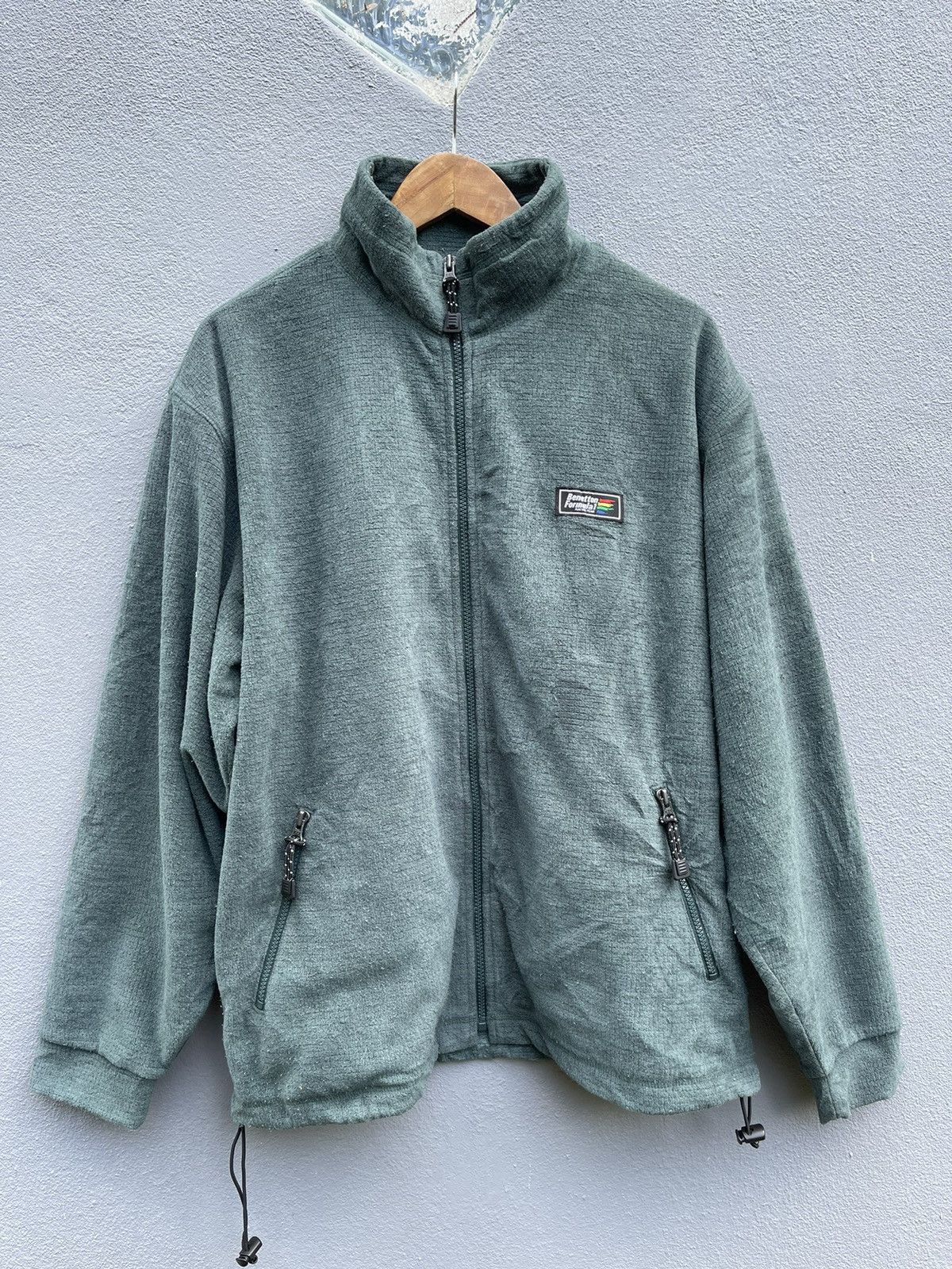 Benetton Vintage Benetton Formula 1 Racing Team Fleece Jacket Size US XL / EU 56 / 4 - 1 Thumbnail