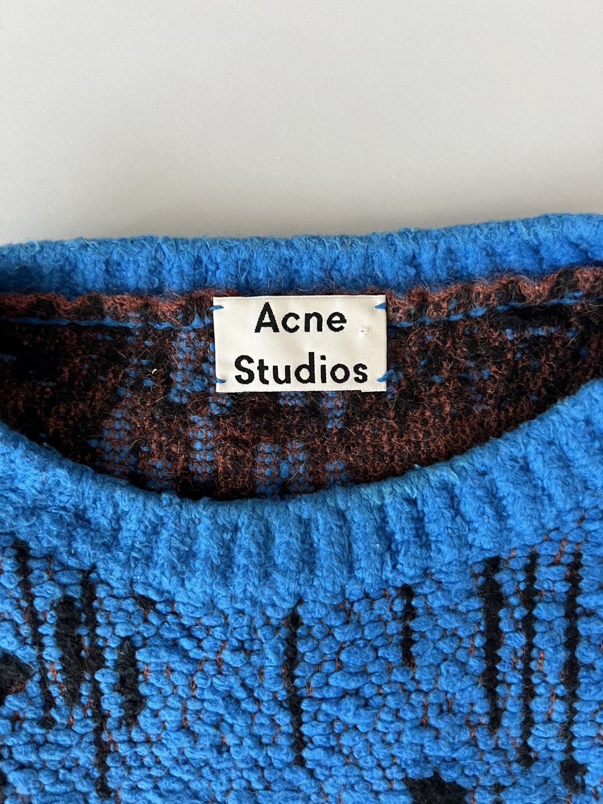 Acne Studios Acne Studios Tri-coloured Sweater Blue Melange Size US M / EU 48-50 / 2 - 6 Thumbnail