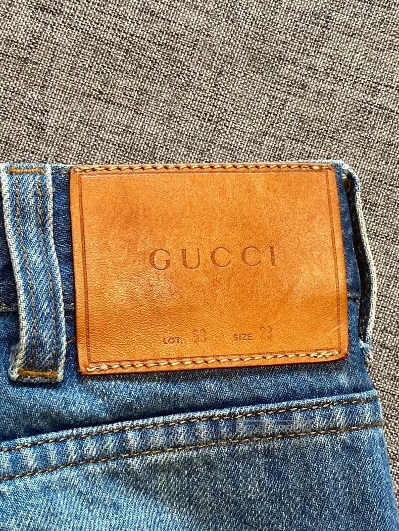 Gucci Gucci Striped webbing tapered jeans Size US 33 - 7 Thumbnail