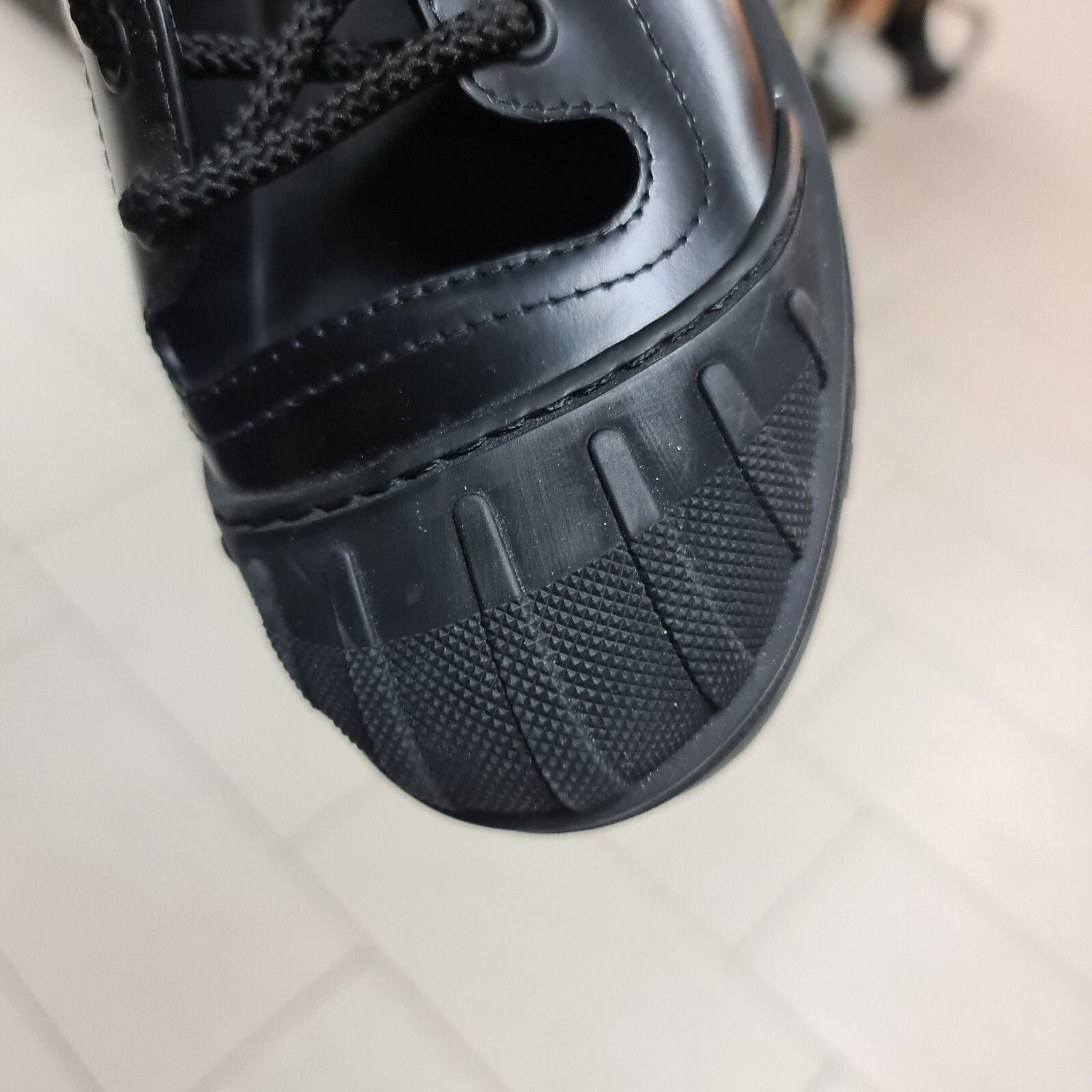 Dior Dior Black Leather Combat Boots sz. 38 Size US 7 / IT 37 - 7 Thumbnail