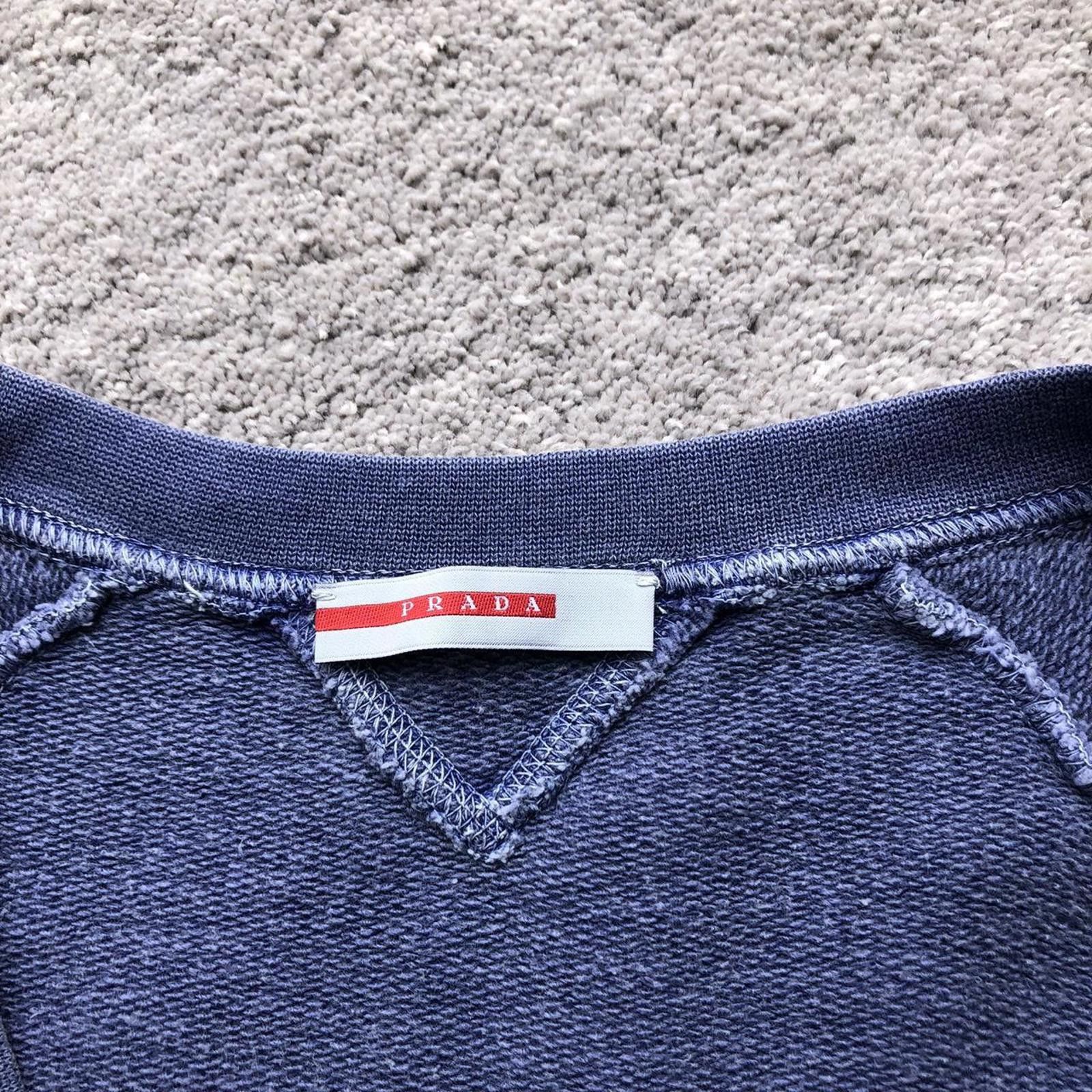 Prada Vintage Prada Overdyed V Neck Sweater Sweatshirt Jumper Size US M / EU 48-50 / 2 - 4 Thumbnail