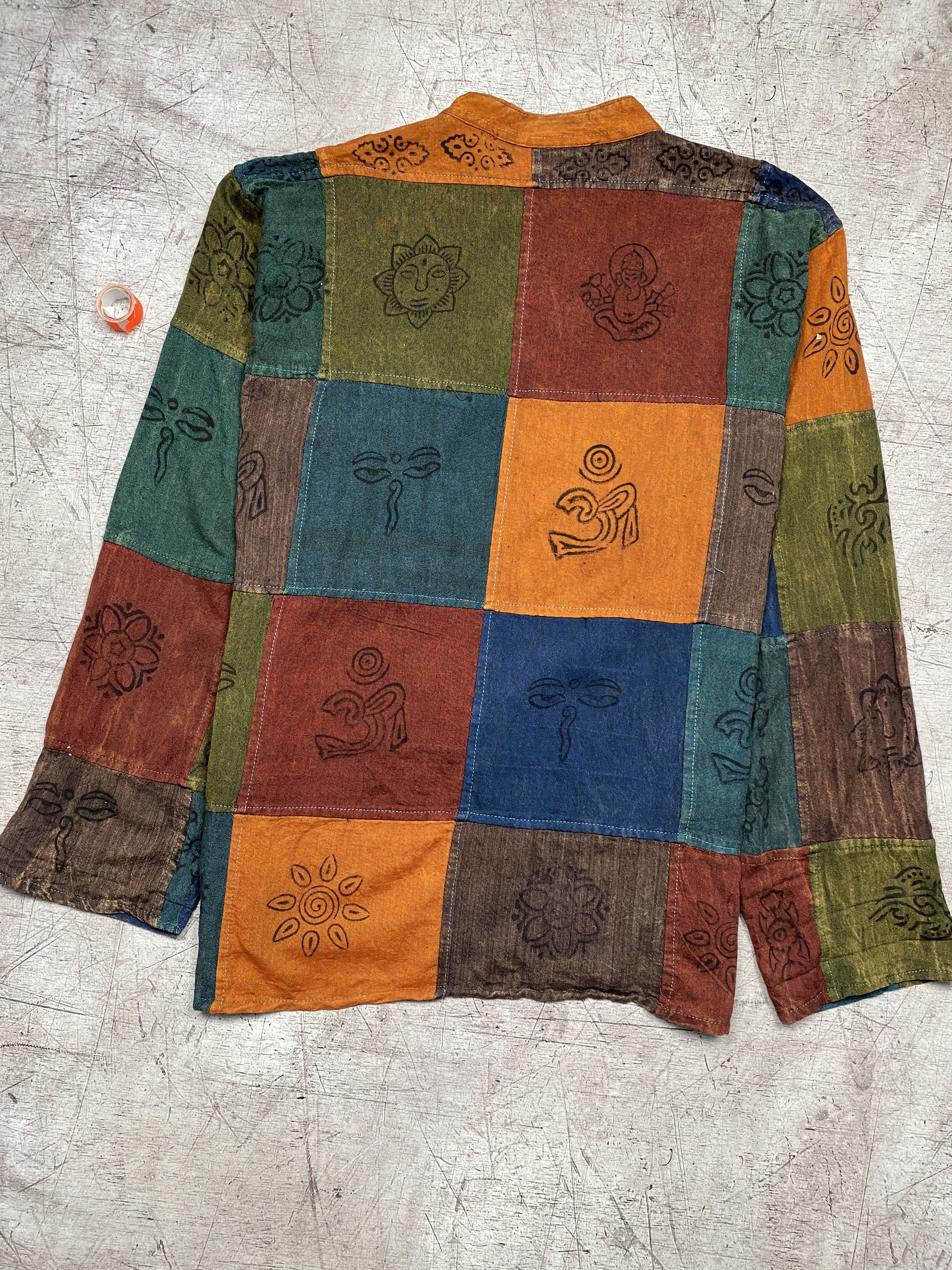 Vintage Vintage Patchwork Shirt Made in Nepal Size US XXL / EU 58 / 5 - 5 Thumbnail