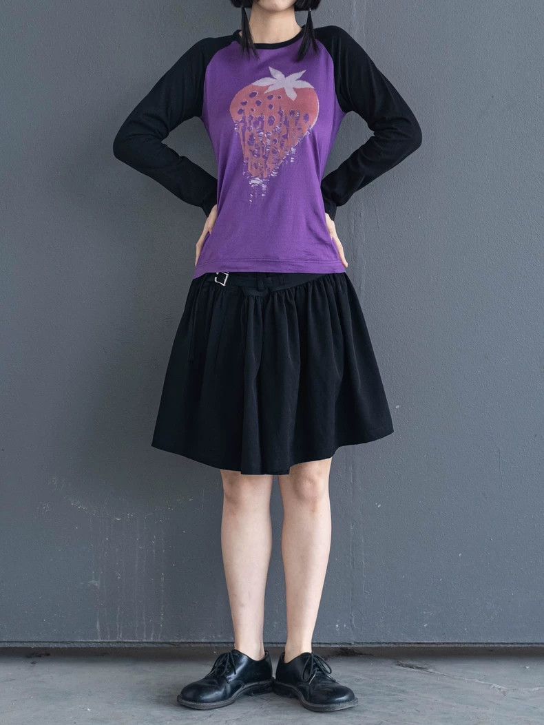 Comme des Garcons Comme Des Garcons Purple Ragged Strawberry Top Size S / US 4 / IT 40 - 2 Thumbnail