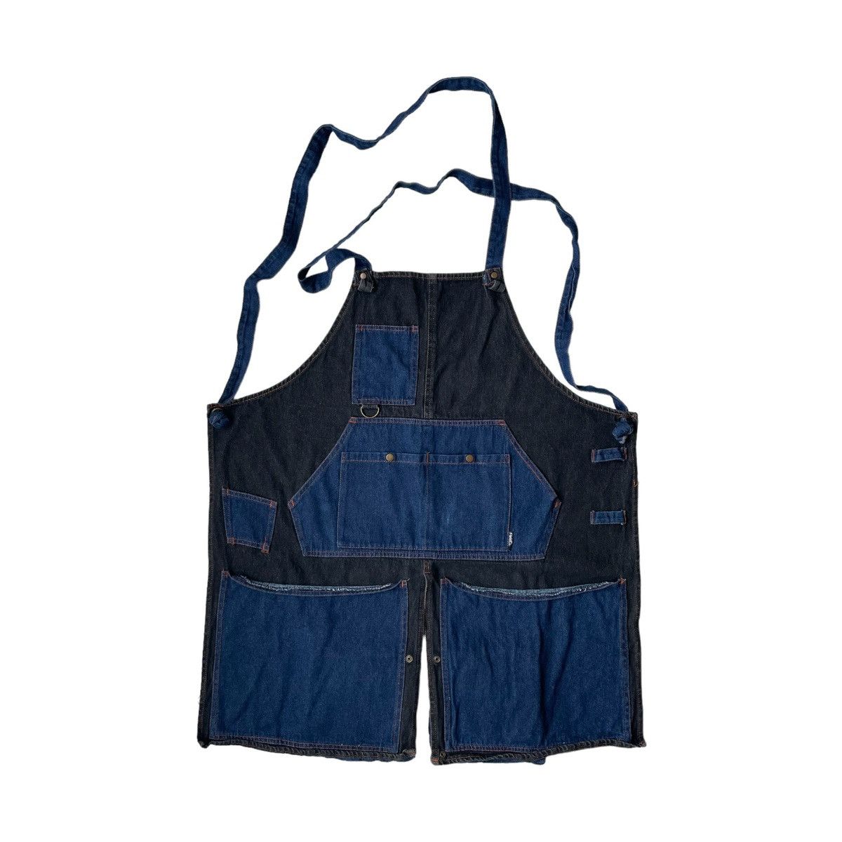If Six Was Nine Rare Apron Fieldcore Patchwork Denim Multiple Pocket Size ONE SIZE - 2 Thumbnail