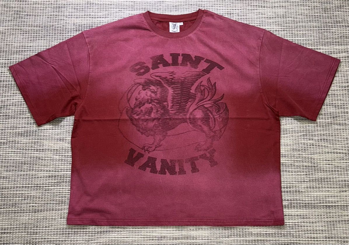 Saint Vanity Saint Vanity Red Dissolve Griffin Tee Size US XXL / EU 58 / 5 - 1 Thumbnail