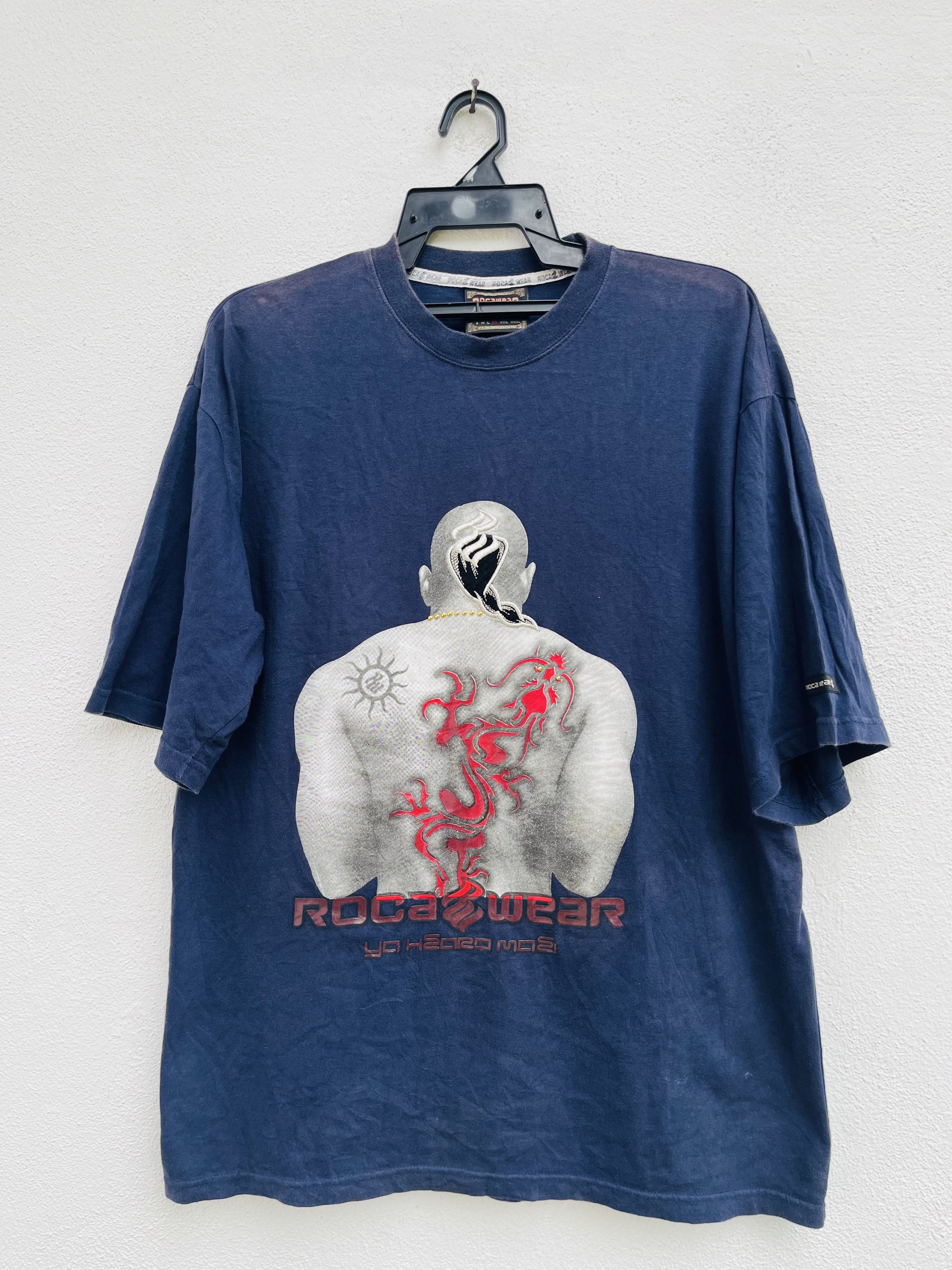 Japanese Brand Vintage Roca Wear Hip Hop Streetwear Designer Fashion Style Size US XL / EU 56 / 4 - 1 Thumbnail