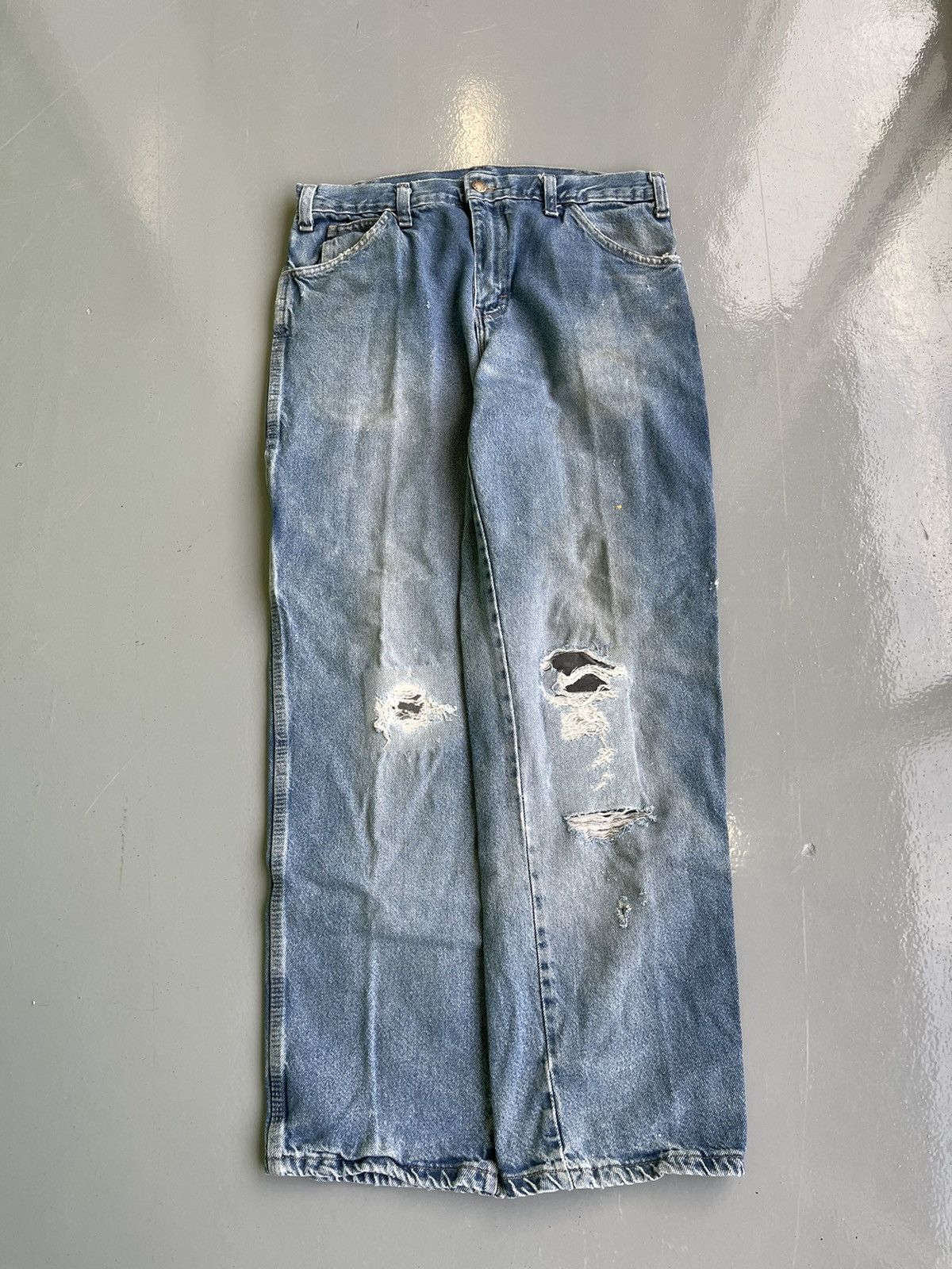 Carhartt × Dickies × Vintage vintage y2k baggy faded dickies distressed workwear jeans Size US 32 / EU 48 - 3 Thumbnail