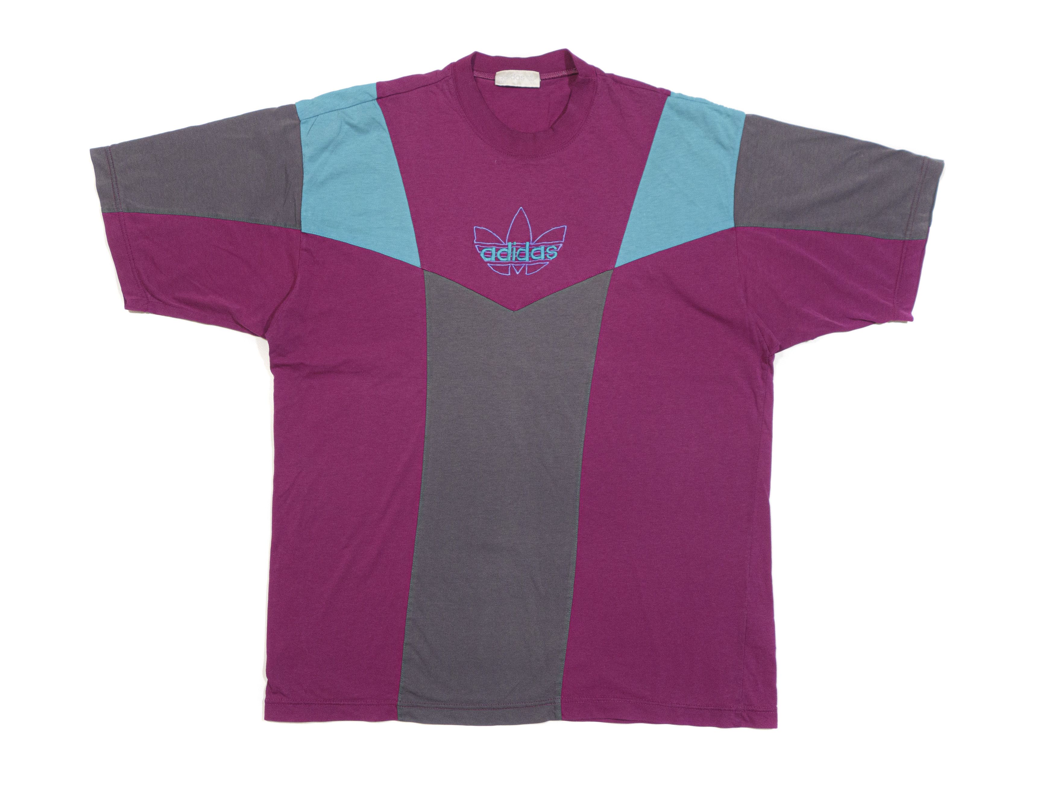 Adidas 90S Logo Striped T-Shirt Size US L / EU 52-54 / 3 - 1 Thumbnail