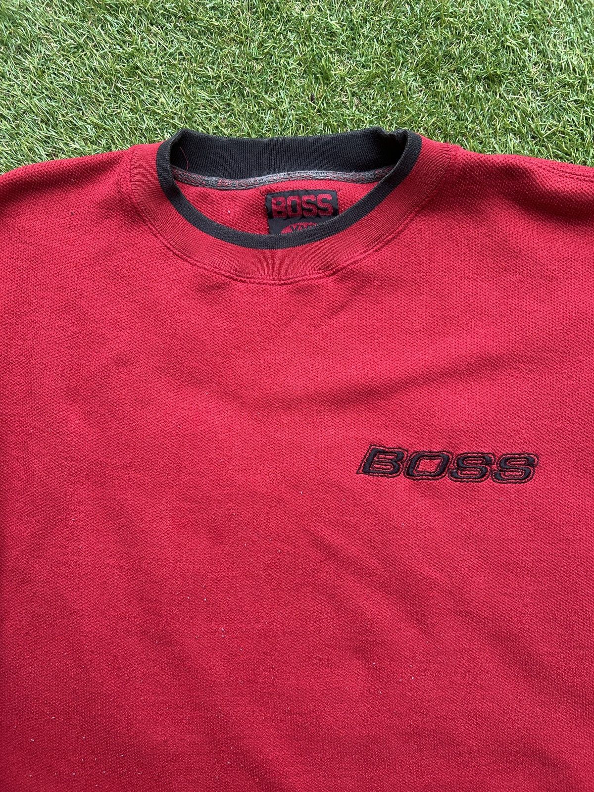 Vintage Vintage 90’s BOSS Pullover Sweatshirt Size US XXL / EU 58 / 5 - 2 Thumbnail